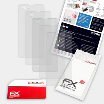 atFoliX Schutzfolie für Sony Xperia Z1 Compact, (3er Set), Entspiegelnd und stoßdämpfend