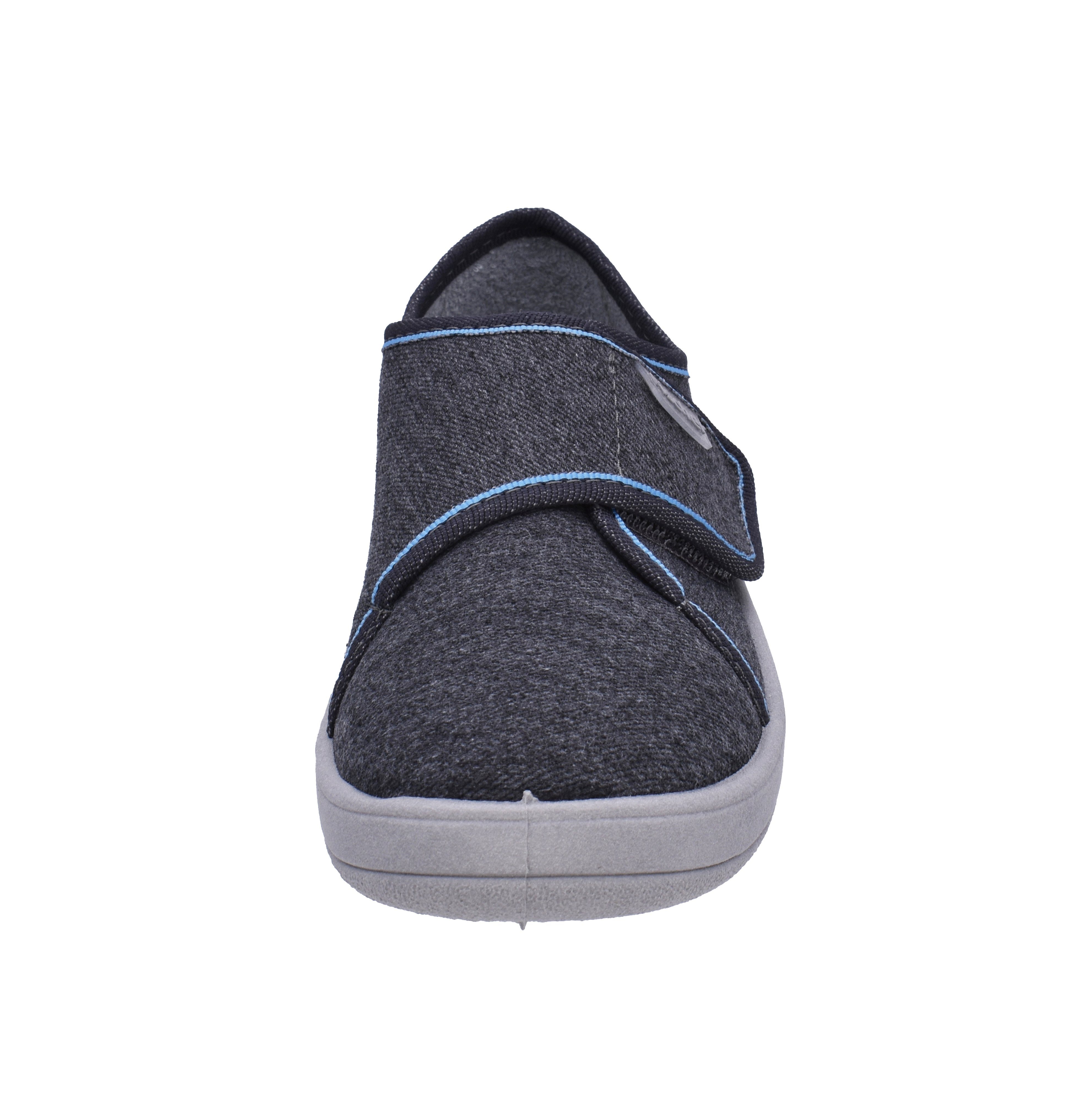 Fischer-Markenschuh Tim Hausschuh aus Jeansstoff, mit Baumwoll-Frotteefutter, gepolstertes Fußbett – Bild 4 von 5