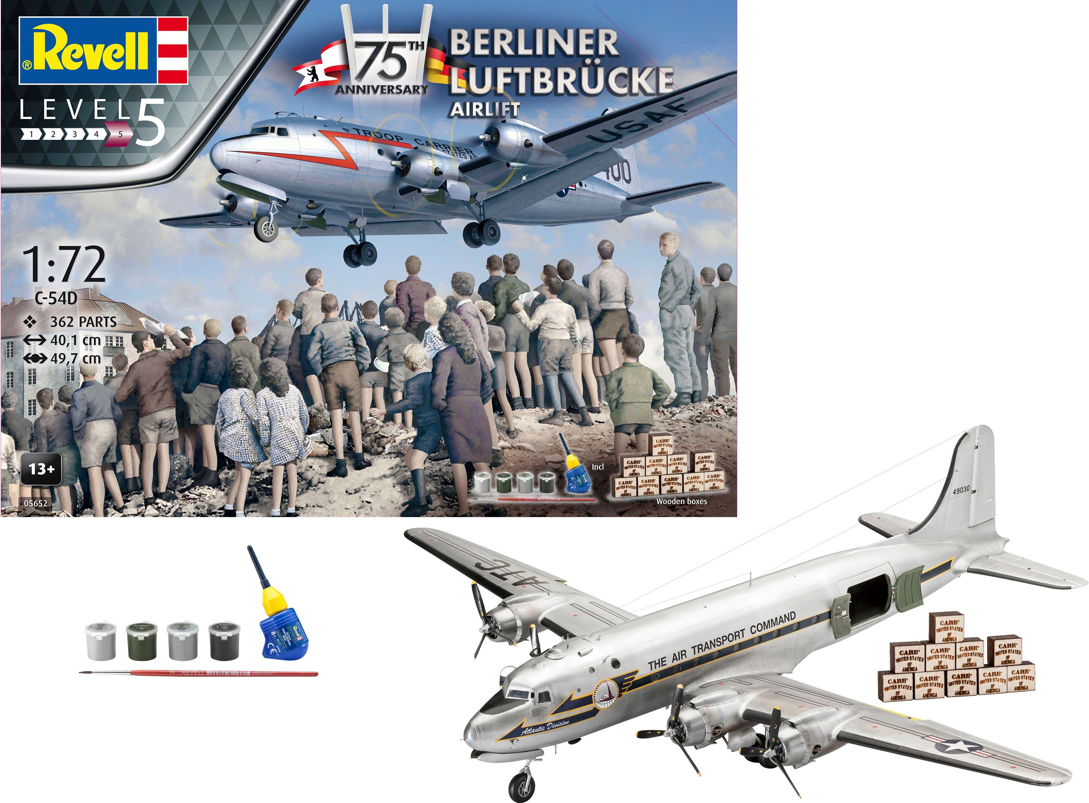 Revell® Modellbausatz Zum 75. Jubiläum der Berliner Luftbrücke, Maßstab 1:72, Made in Germany