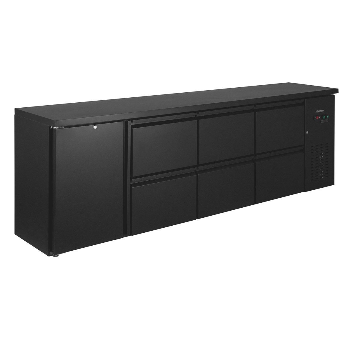 GastroHero Kühlschrank BKT-ECO1/6 BKT-ECO1/6, 867 cm hoch, 254.2 cm breit