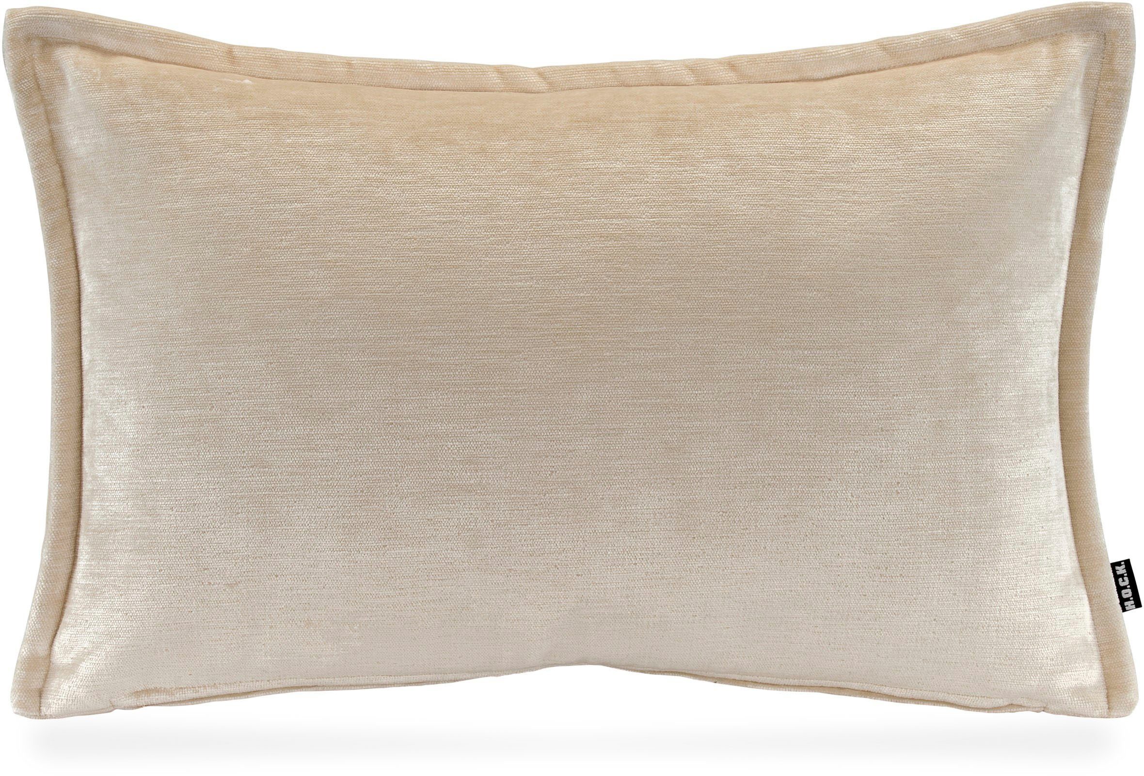 H.O.C.K. Dekokissen Bonanza, leicht schimmernd, inkl. Füllung, Bezug mit Reißverschluss abnehmbar