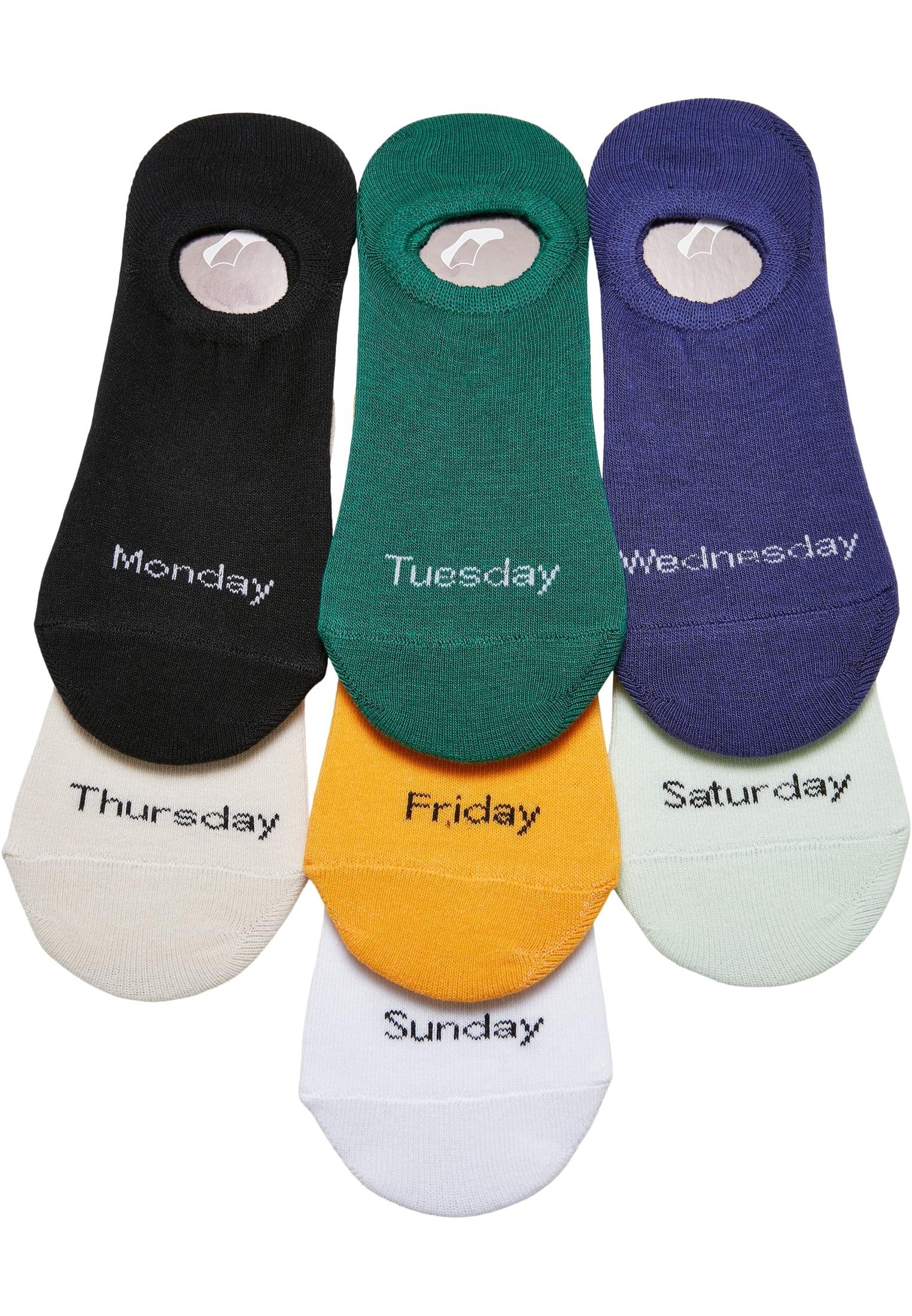 URBAN CLASSICS Freizeitsocken Accessoires Socks 7-Pack Weekly (1-Paar) multicolor Invisible
