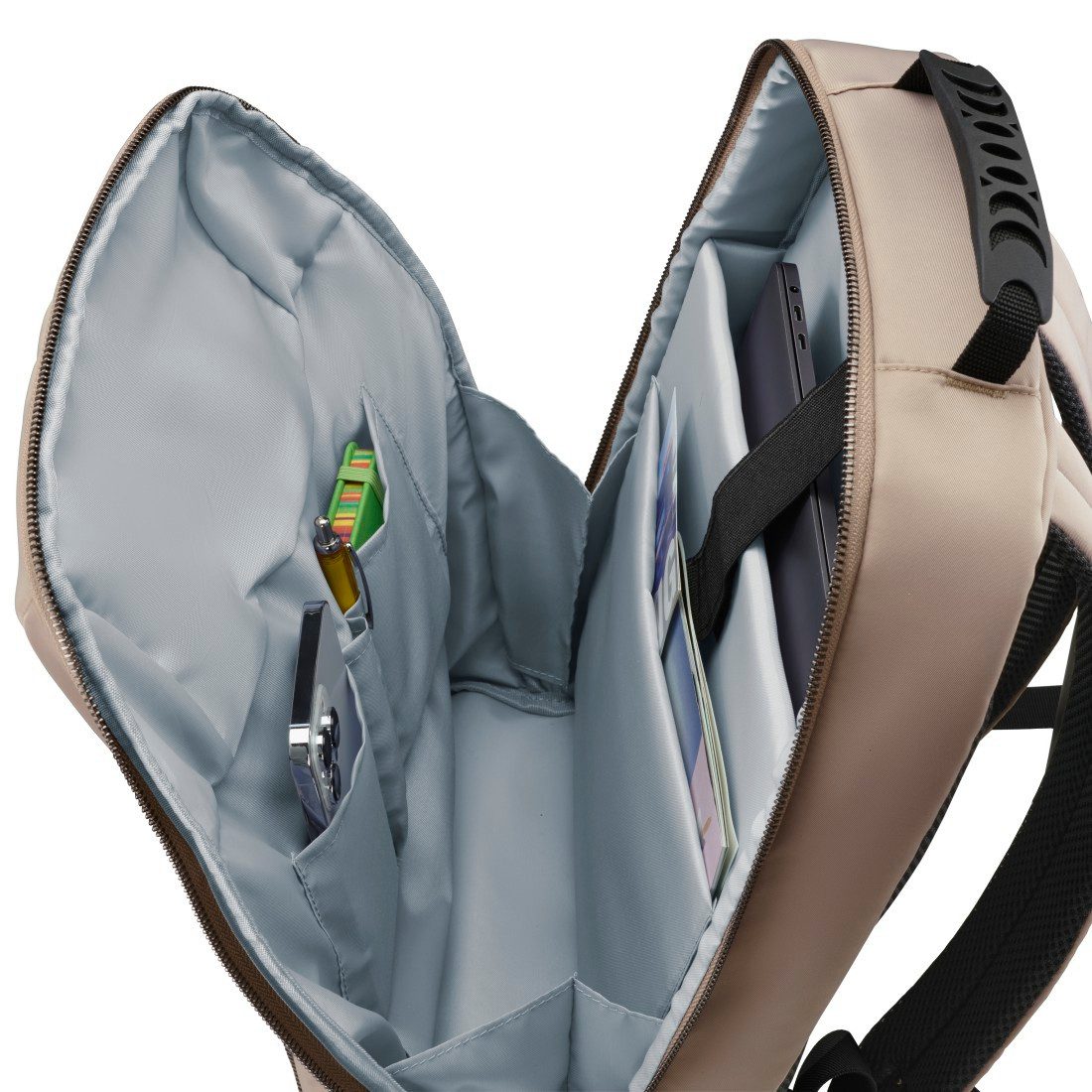Hama Notebook-Rucksack Laptoprucksack bis 16,2“ (leicht, gepolstert, 4 extra Fächer)