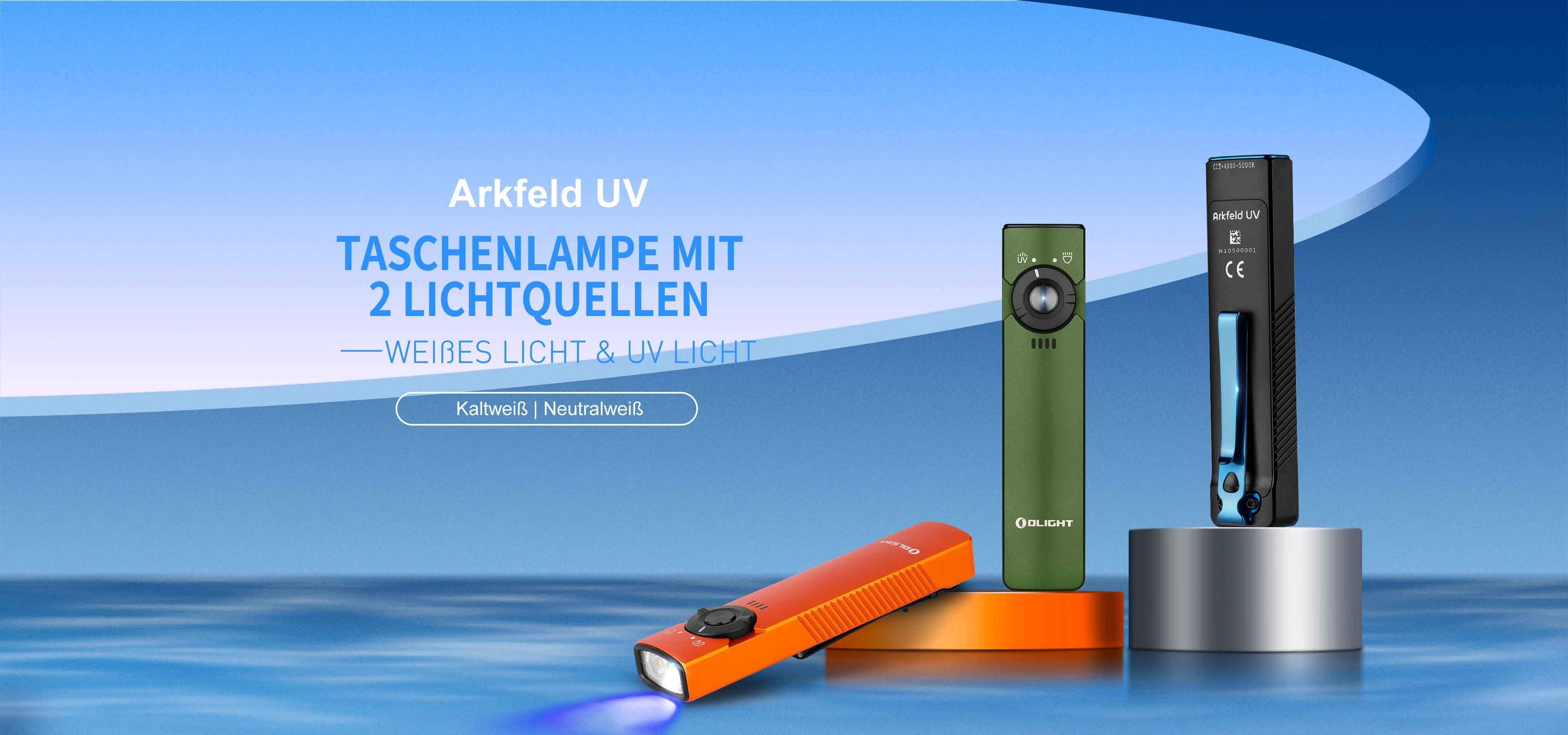 OLIGHT Taschenlampe Olight NEU Lichtquelle Arkfeld Taschenlampe EDC UV mit dualer schwarz