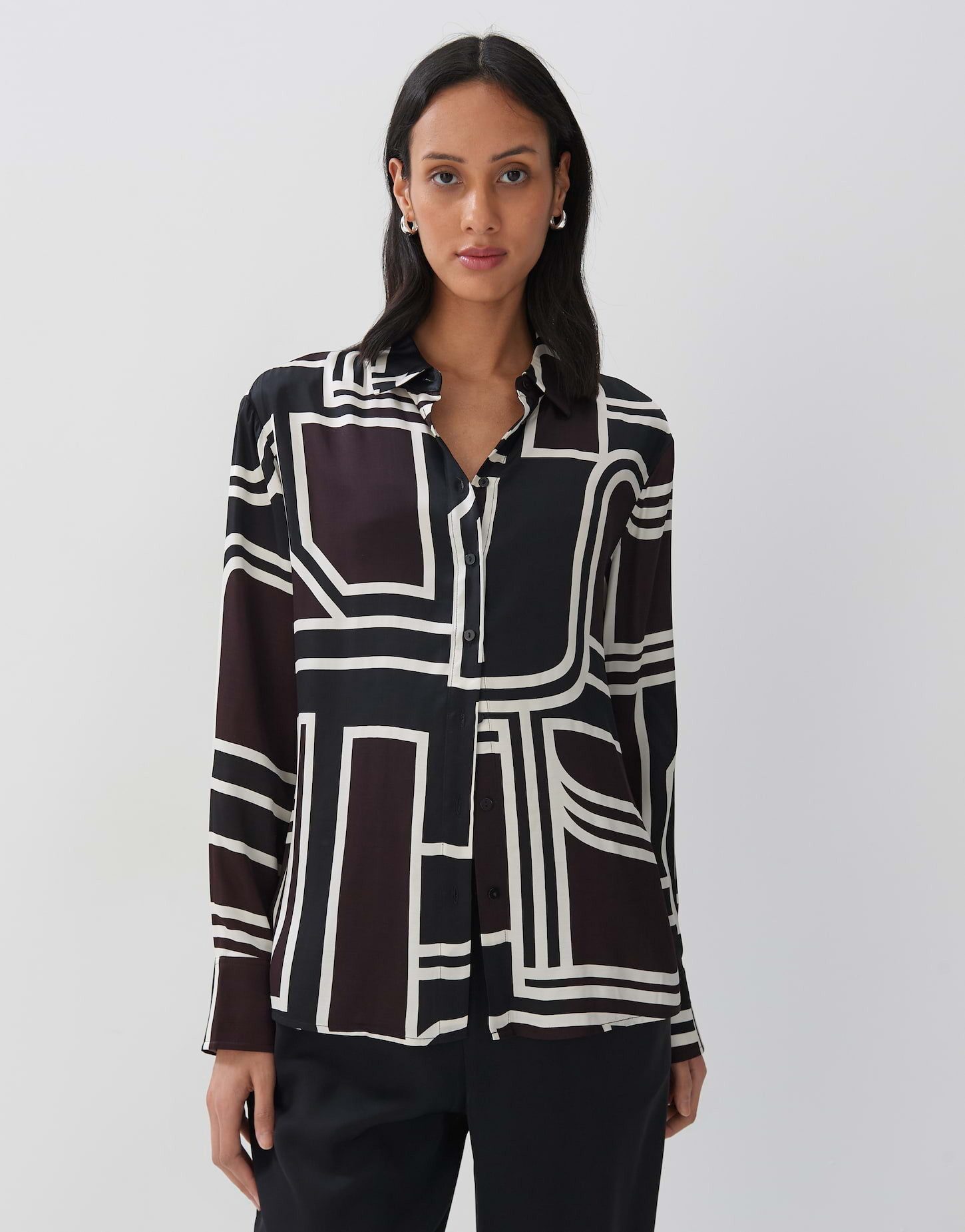 Satinbluse Zirvea