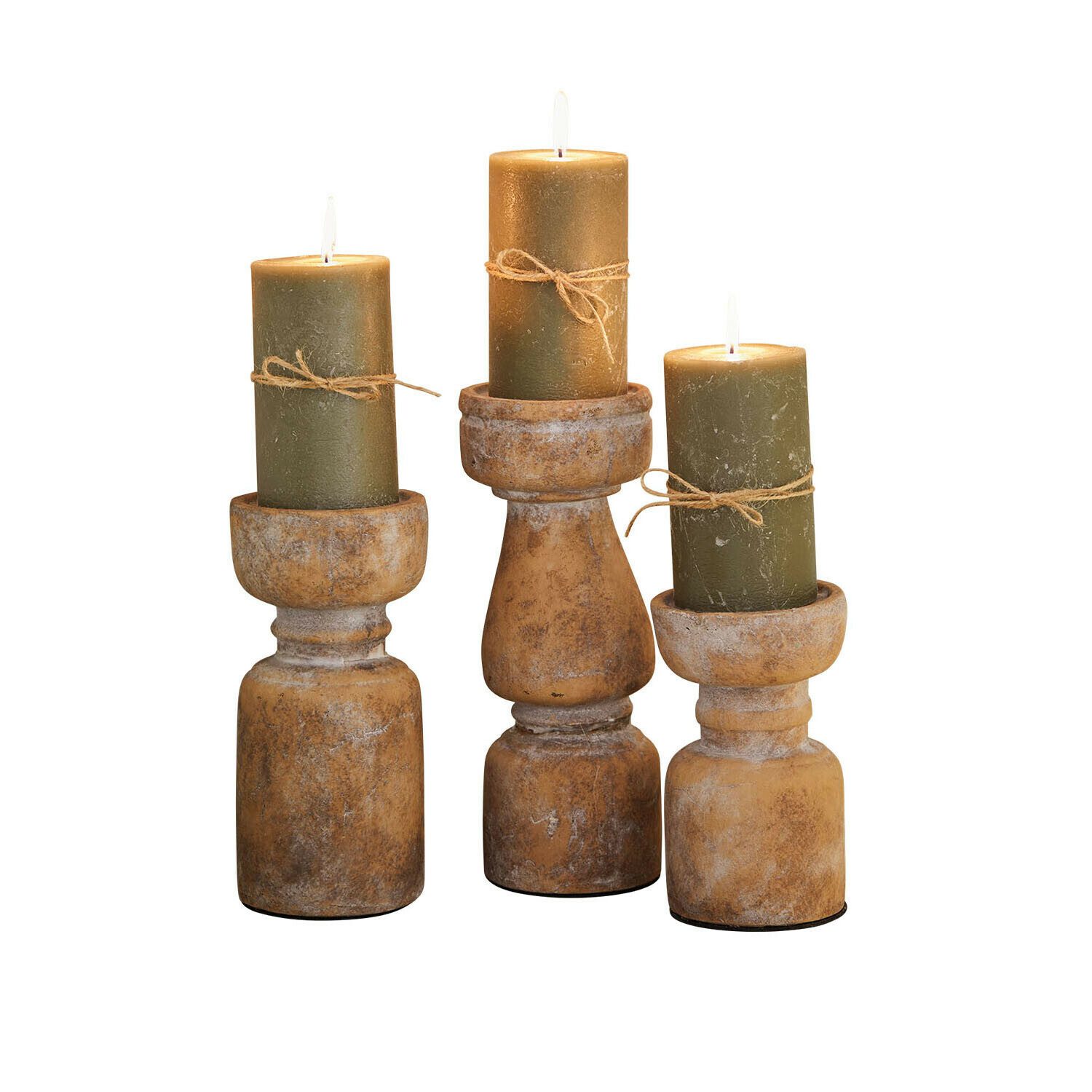 Mirabeau Kerzenständer Kerzenständer 3er Set Talona terrakotta