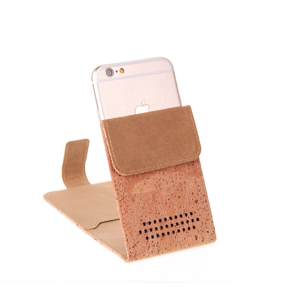 K-S-Trade Handyhülle für Motorola Edge 20, Schutzhülle mit Kopfhörer Handyhülle Cover Kork Tasche Flipstyle