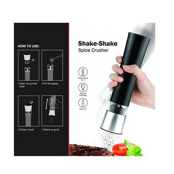 SHD Salz- / Pfefferstreuer Einhand Design Gewürzmühle, mit "shake shake" Funktion