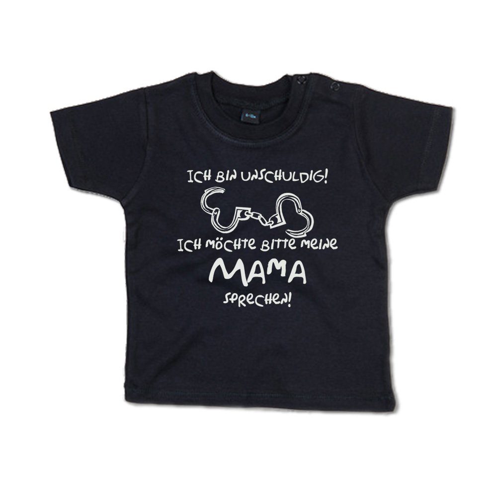 Ggraphics TShirt Ich bin unschuldig! Ich möchte bitte meine Mama