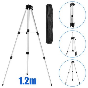 Tidyard Linienlaser 360°, 4D 16 Linien, 3 ° Selbstnivellierendes, Stativständer, 2 * Batterie