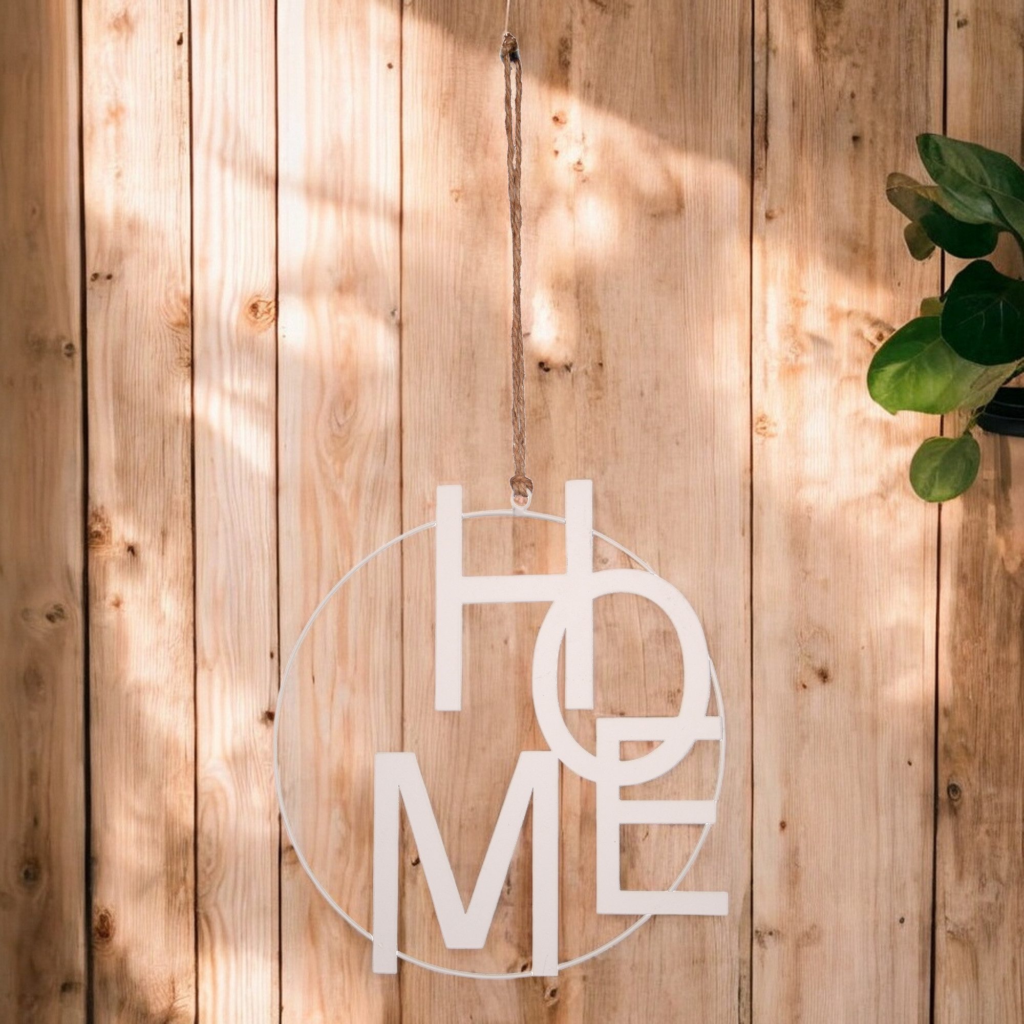 UNUS HOME Wanddekoobjekt Aufhänger HOME (25cm), Hängedeko Wanddeko Fensterd günstig online kaufen