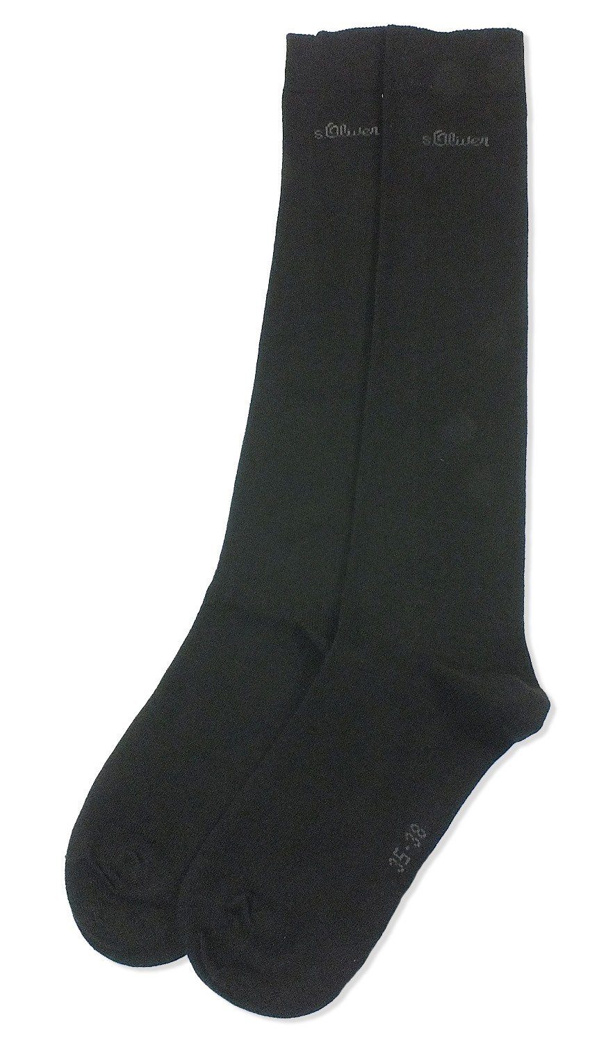 s.Oliver Kniestrümpfe S22001 (Packung, 1-Paar, 1 Paar) Unisex Kniestrümpfe, Damen oder Herren, mit Baumwolle, Socken