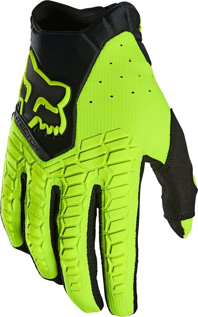 CE Fox Pawtector Handschuhe Motocross Motorradhandschuhe Black/Yellow