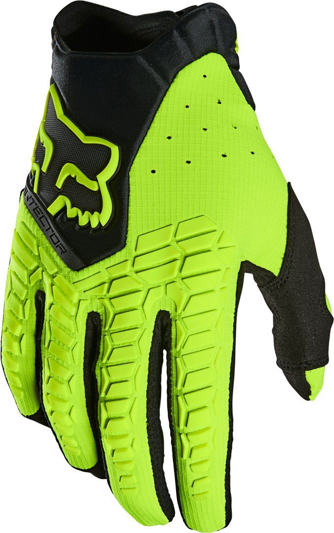 Fox Motorradhandschuhe Pawtector CE Motocross Handschuhe Black/Yellow