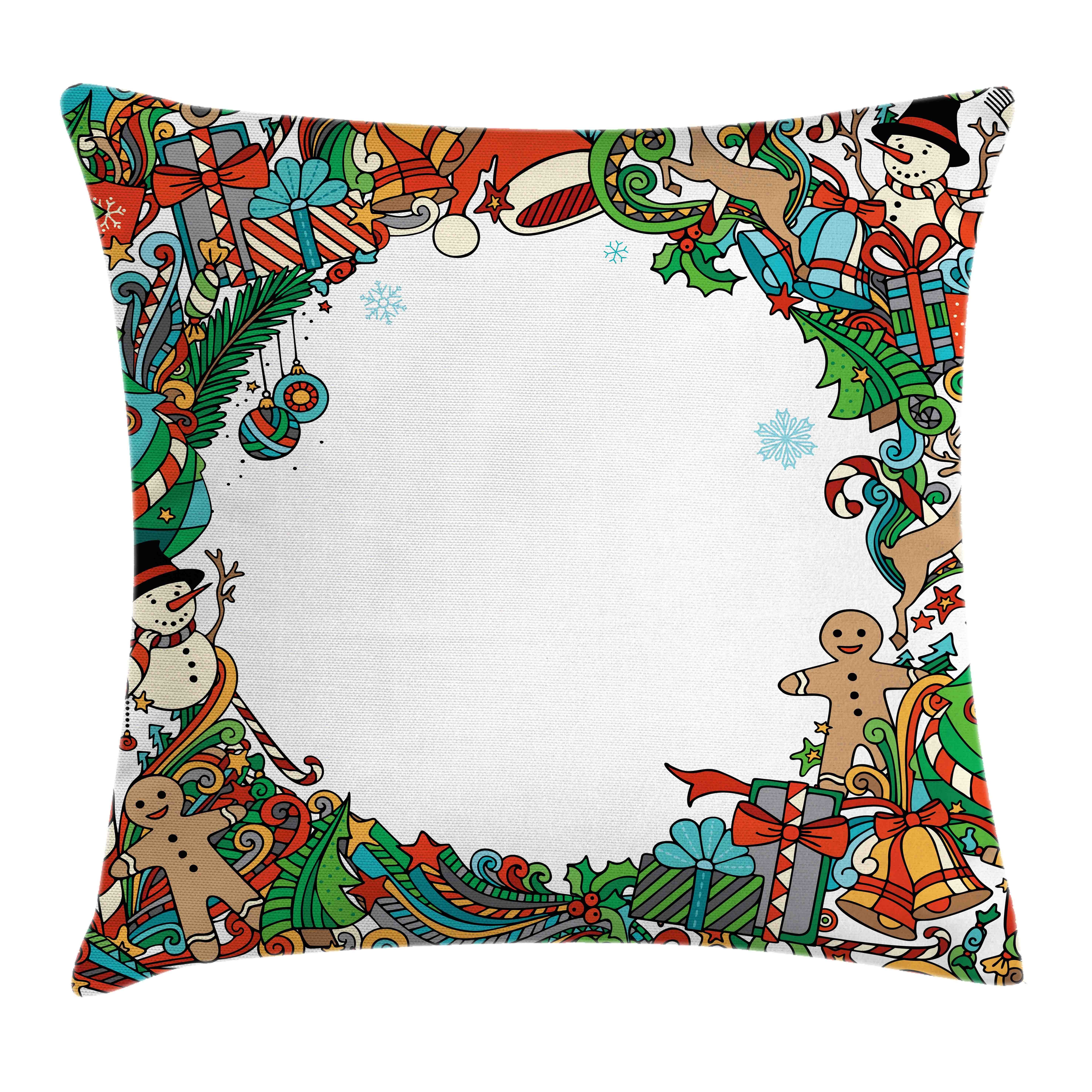 Kissenbezüge Reißverschluss Kissenhülle mit Farbfesten Farben Beidseitiger Druck, Abakuhaus (1 Stück), Weihnachten Urlaub