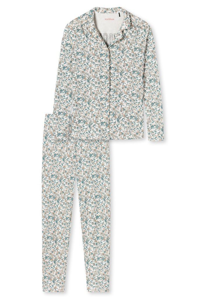 Schiesser Nachthemd Pyjama lang