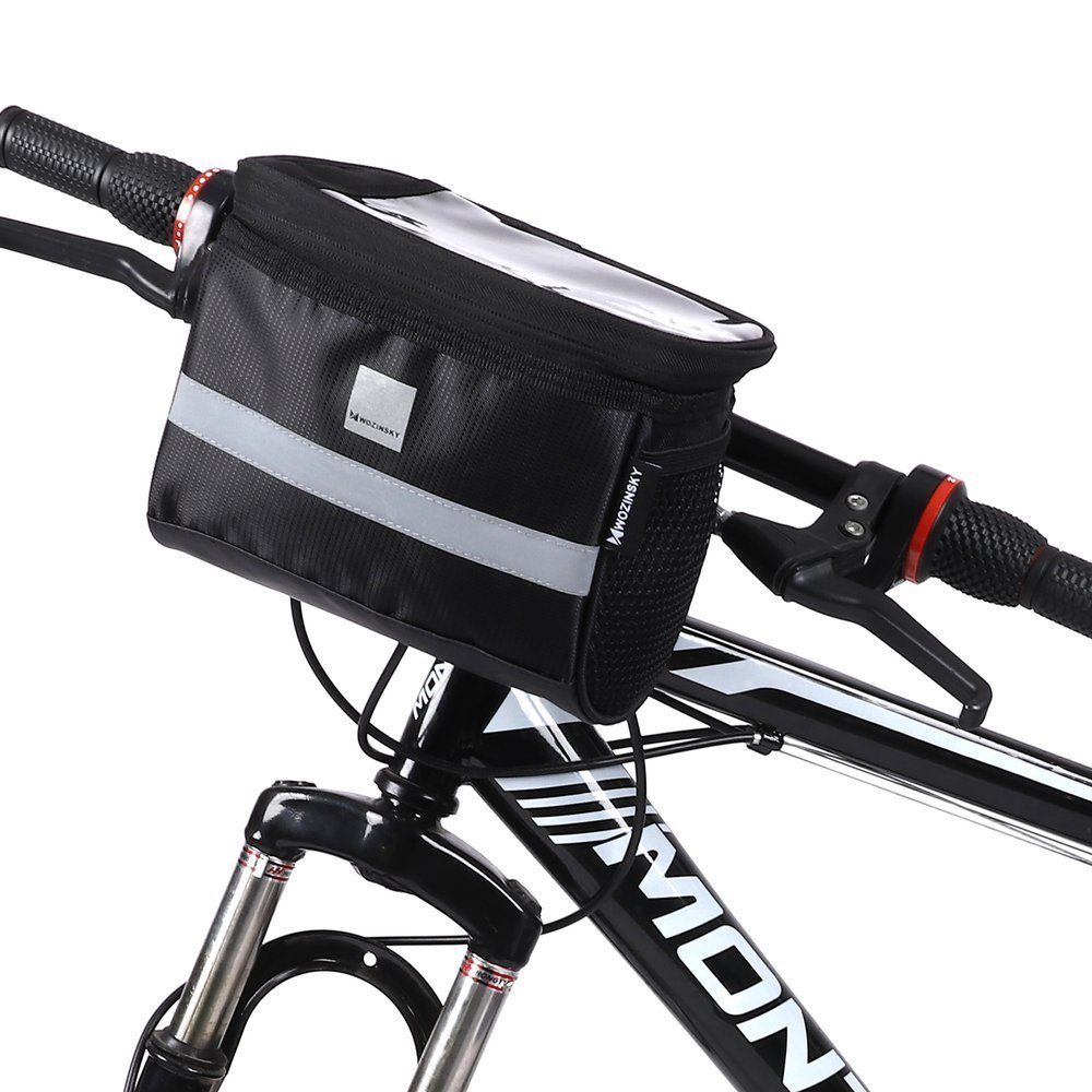 Wozinsky Fahrradtasche Lenkertasche Fahrradtasche für Lenker, Wasserdichte Reisetasche