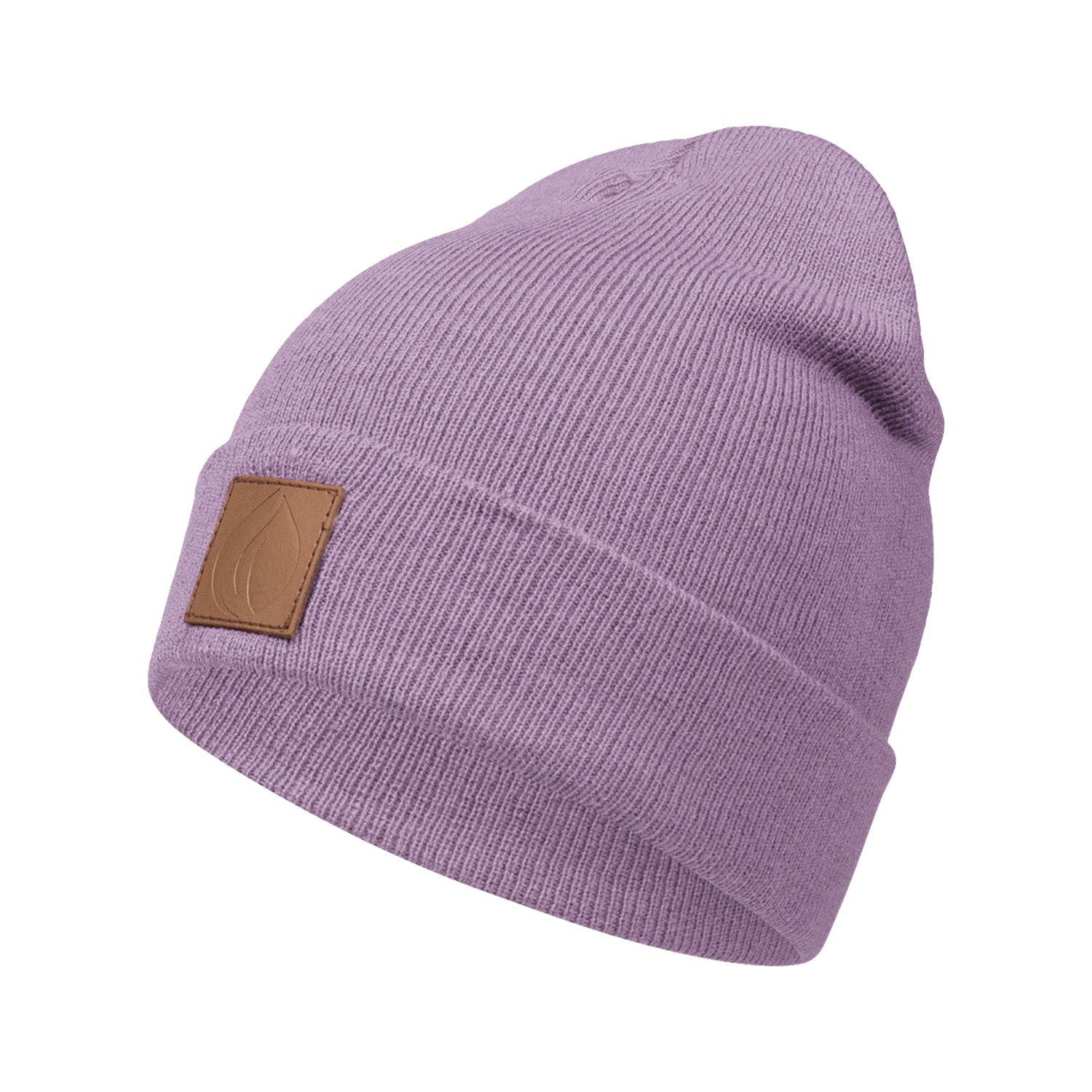 OCCULTO Beanie Leatherpatch Winter Mütze Beanie (Brown Label)