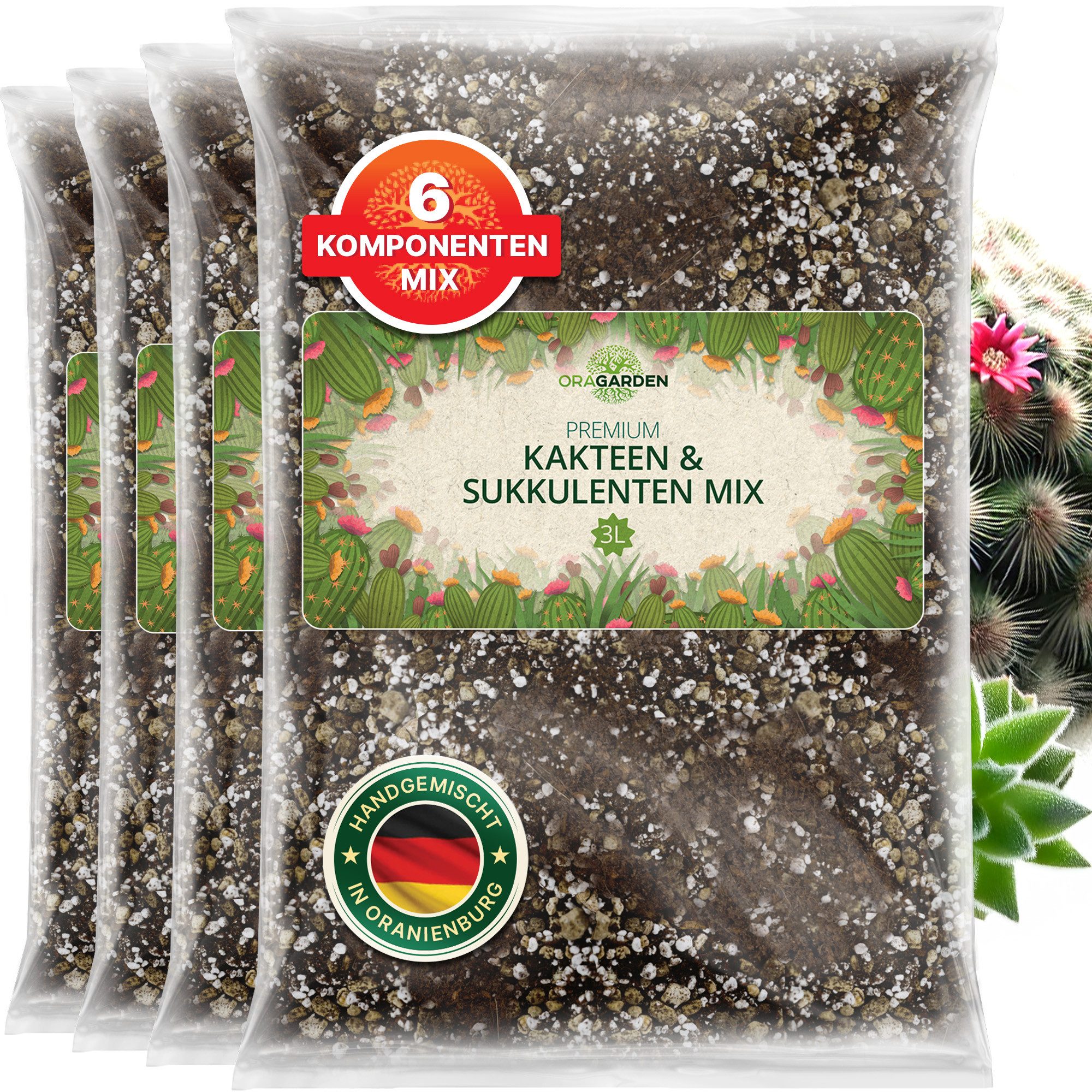 OraGarden Spezialerde Kakteen & Sukkulenten Erde, günstig online kaufen