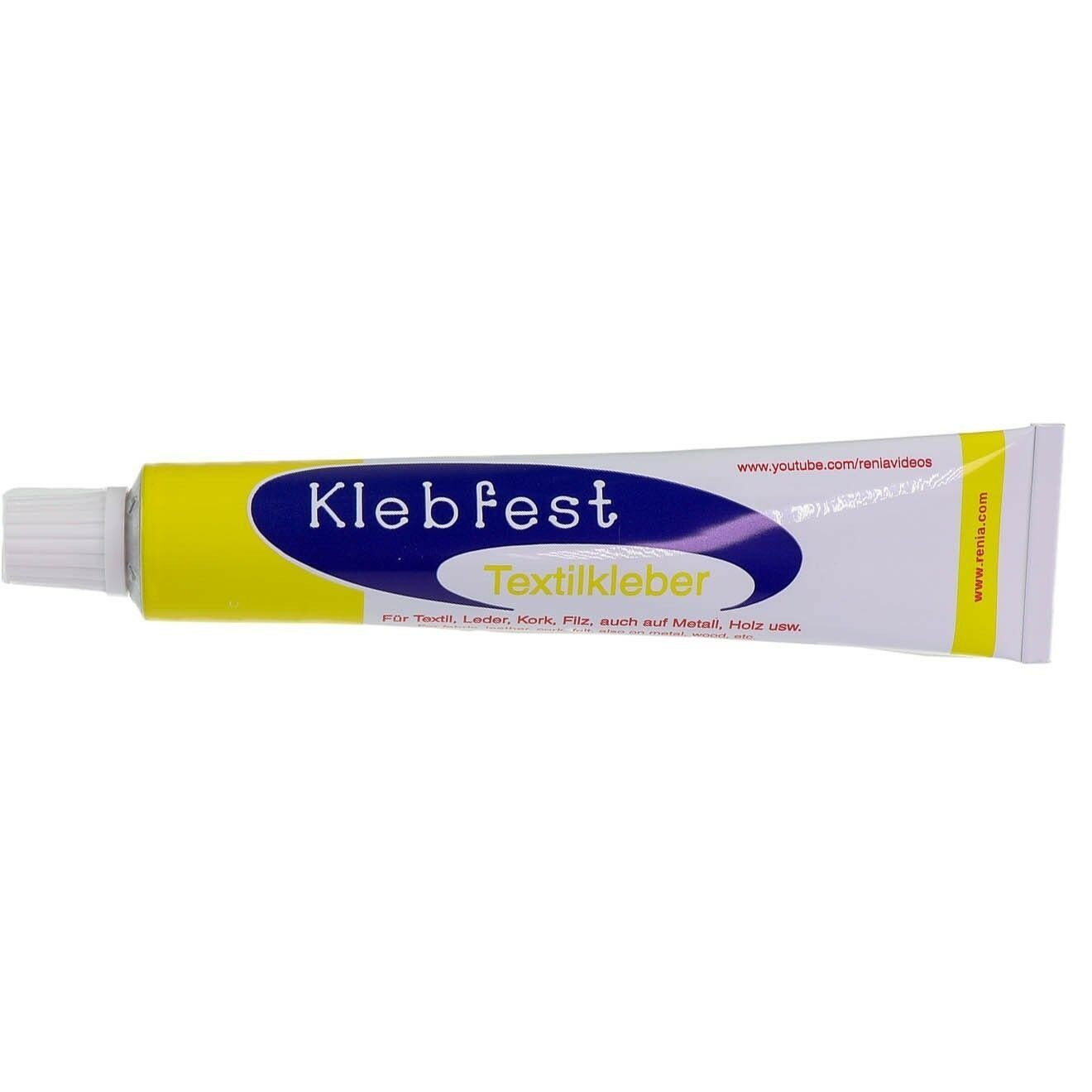 Renia Klebstoff Textilkleber Klebfest, 50gr, lösungsmittelfrei