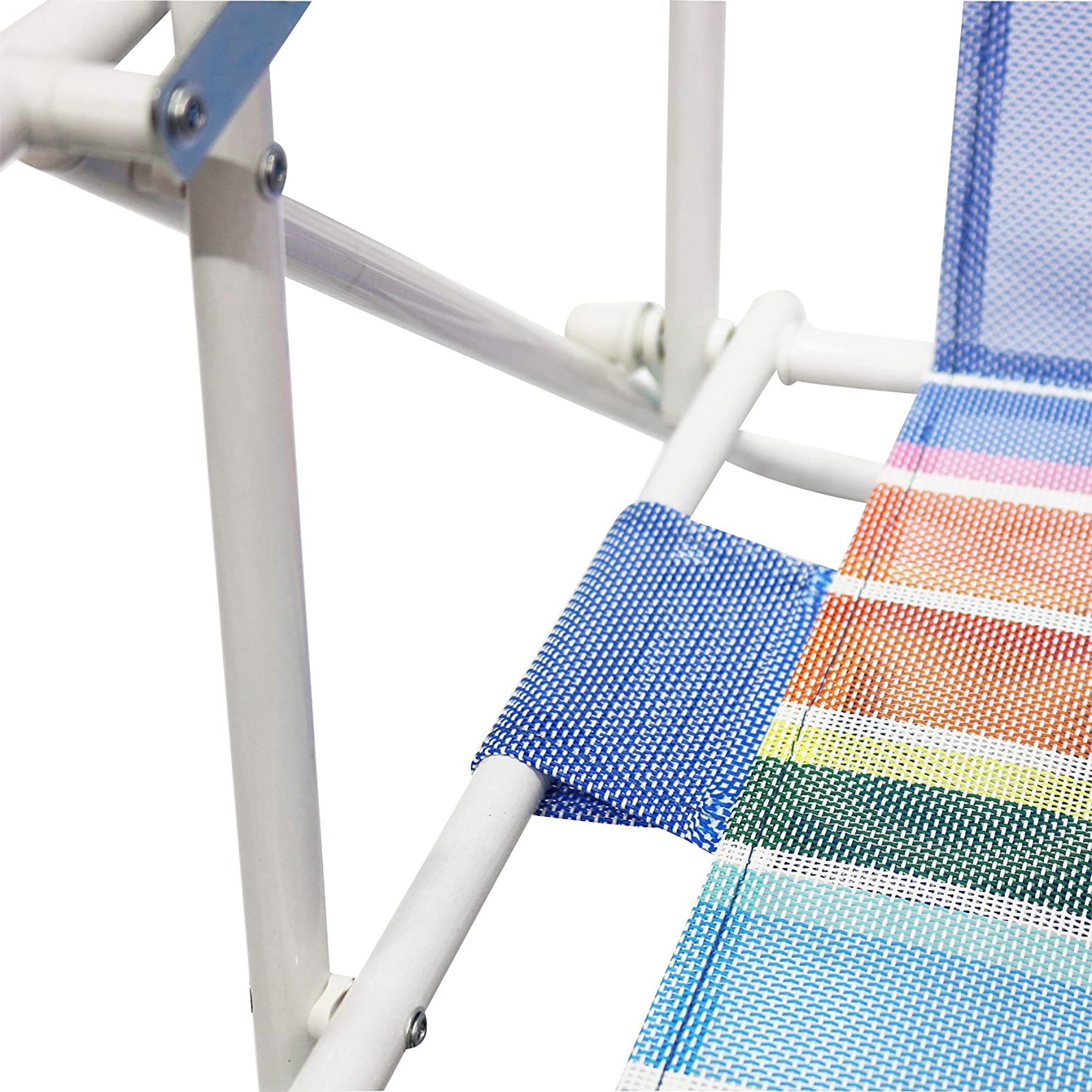 Textilene, Klappstuhl fach verstellbare Campingstuhl mit Regenbogen 2 HOMECALL Rückenlehne Strandstuhl