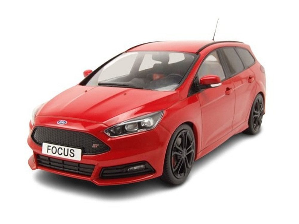 MCG Modellauto Ford Focus ST Turnier Kombi 2014 rot, Maßstab 1:18