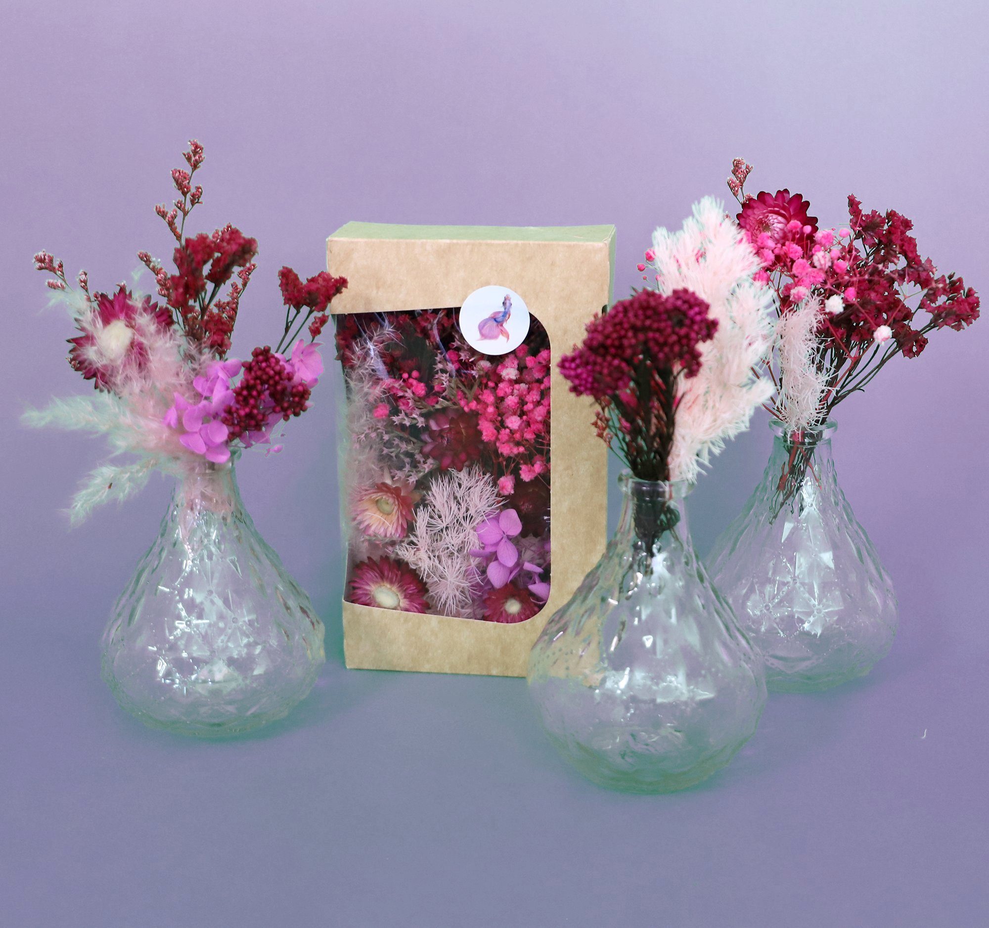 Trockenblume Kunstharz.Art Farben Frühlings-Mix, in - frohen Getrocknete Blüten