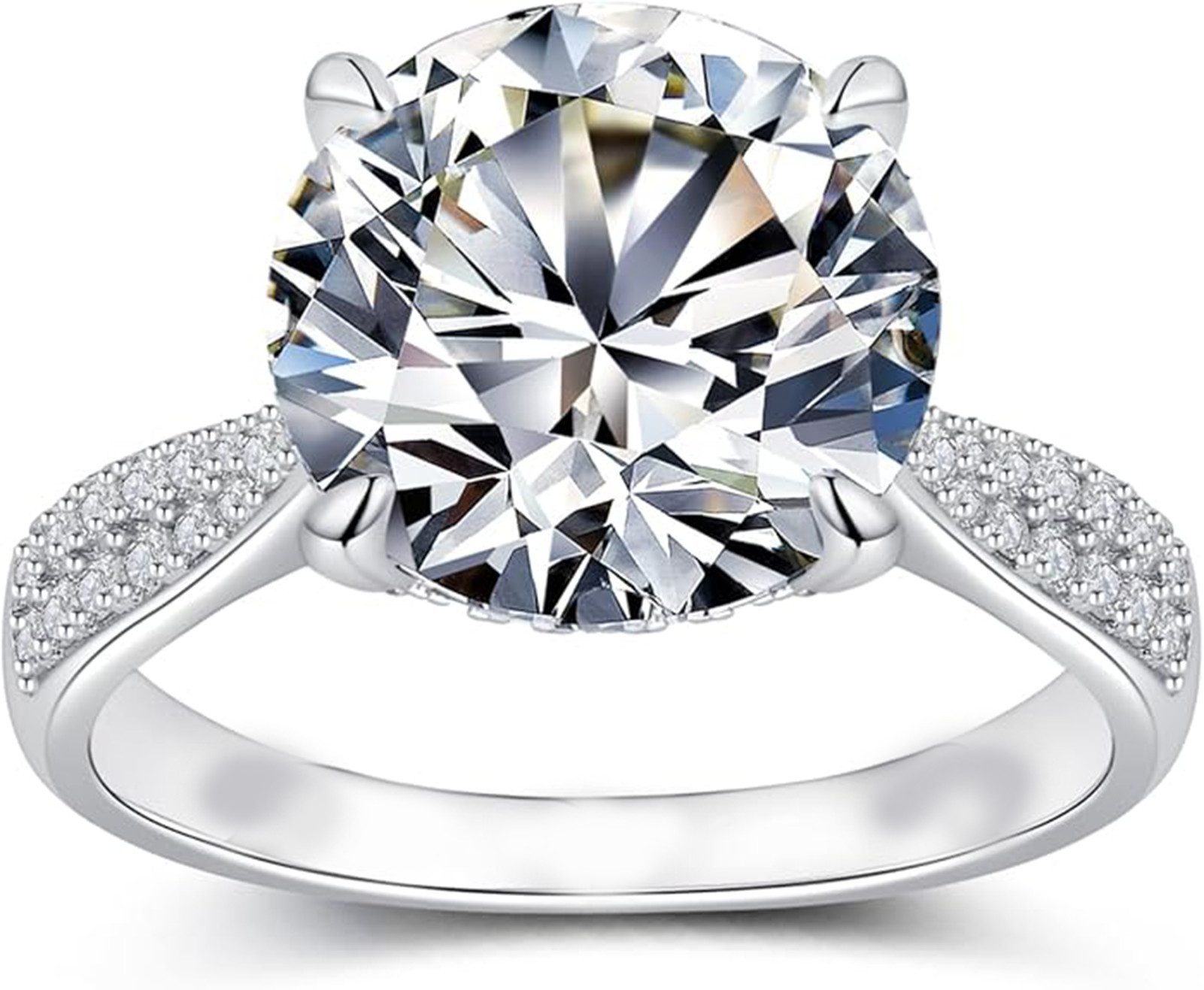 Jumpeak Diamantring 0,5ct~2ct E VS Lab Grown Diamant Ring,14K Gold,Verlobun günstig online kaufen