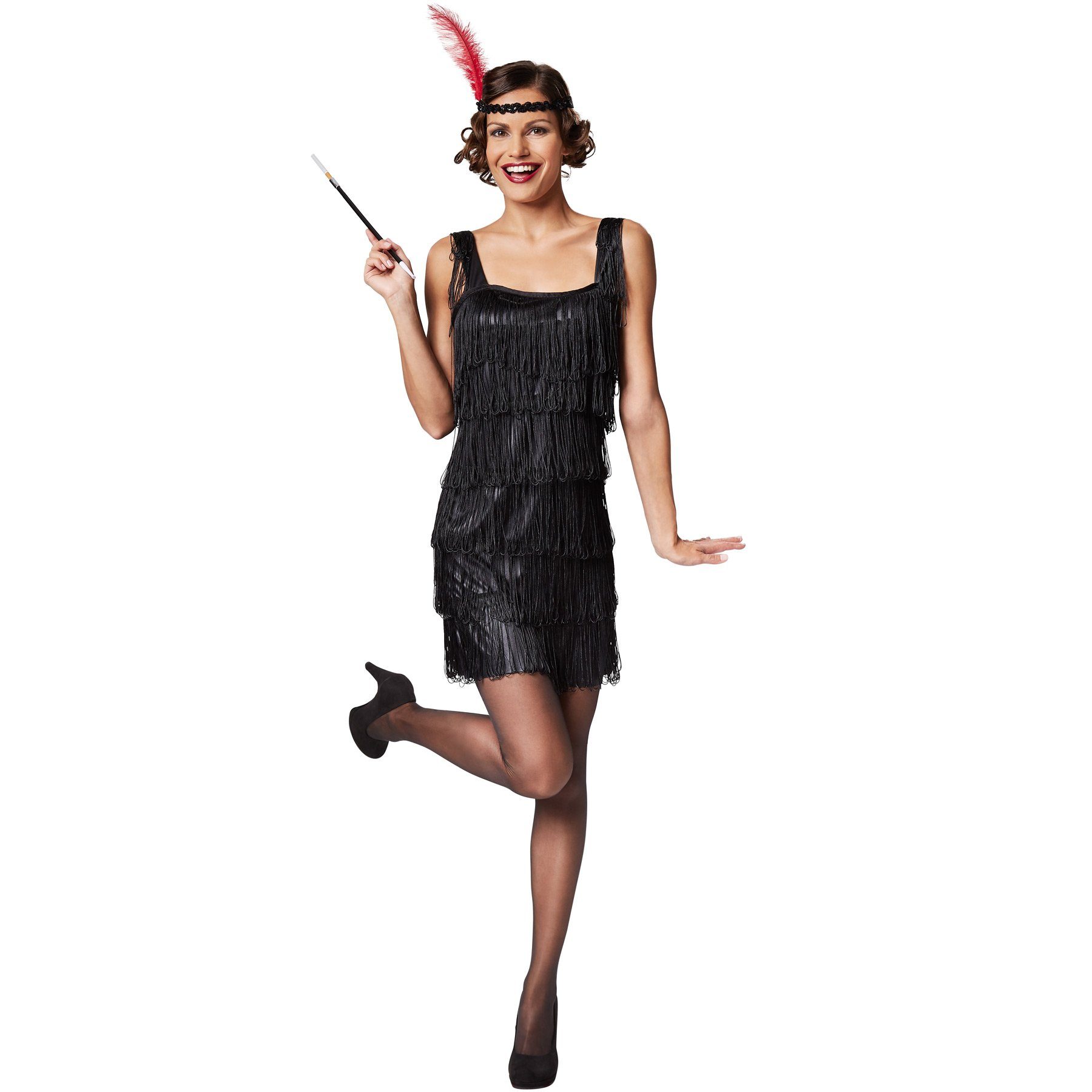 dressforfun Kostüm Frauenkostüm Charleston, Verführerisches, kurzes Kleid