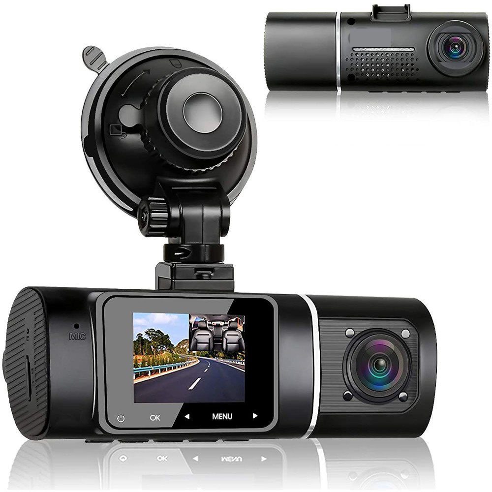 Dash Cam GPS mit Akku: 1080P FHD Dashcam Auto Vorne Hinten, 170