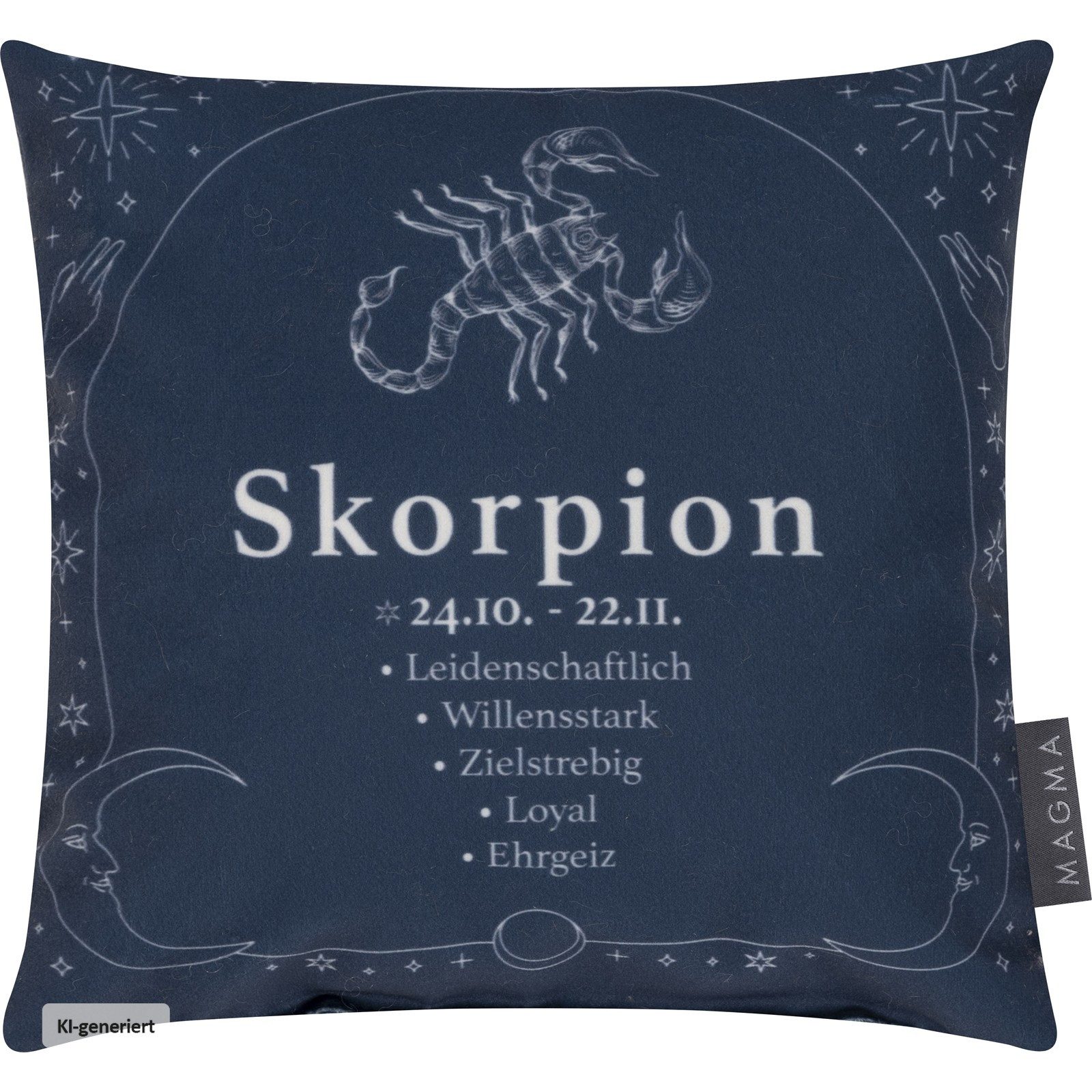 HTI-Living Dekokissen Dekokissen Sternzeichen Skorpion, Sofakissen Kuschelkissen