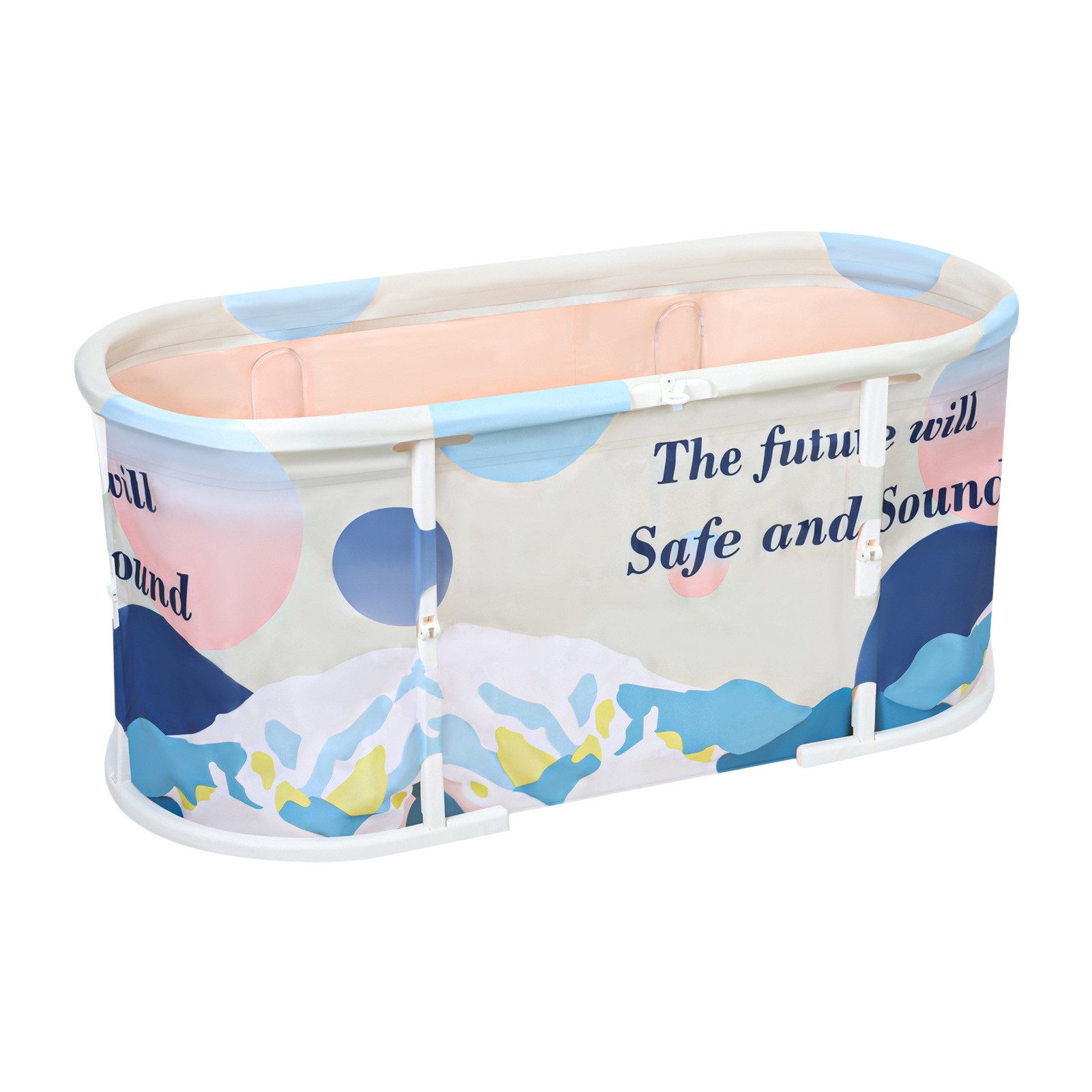 Rutaqian Badewanne Faltbare Badewanne, Erwachsene Tragbarer mit Metallrahme günstig online kaufen