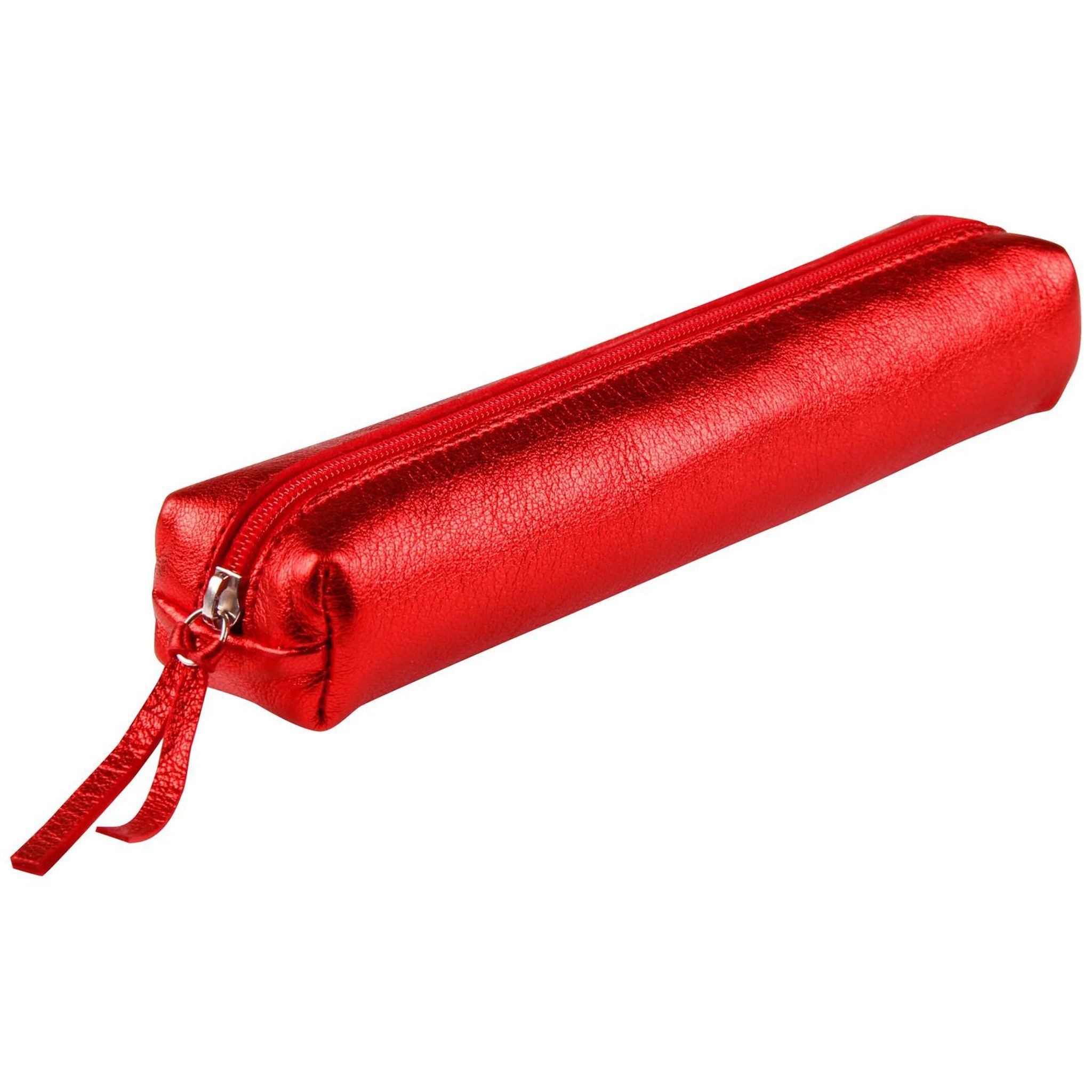 CLAIREFONTAINE Federmäppchen Clairefontaine Schlamperm Cuirisé 4x2,5x19,5 rot