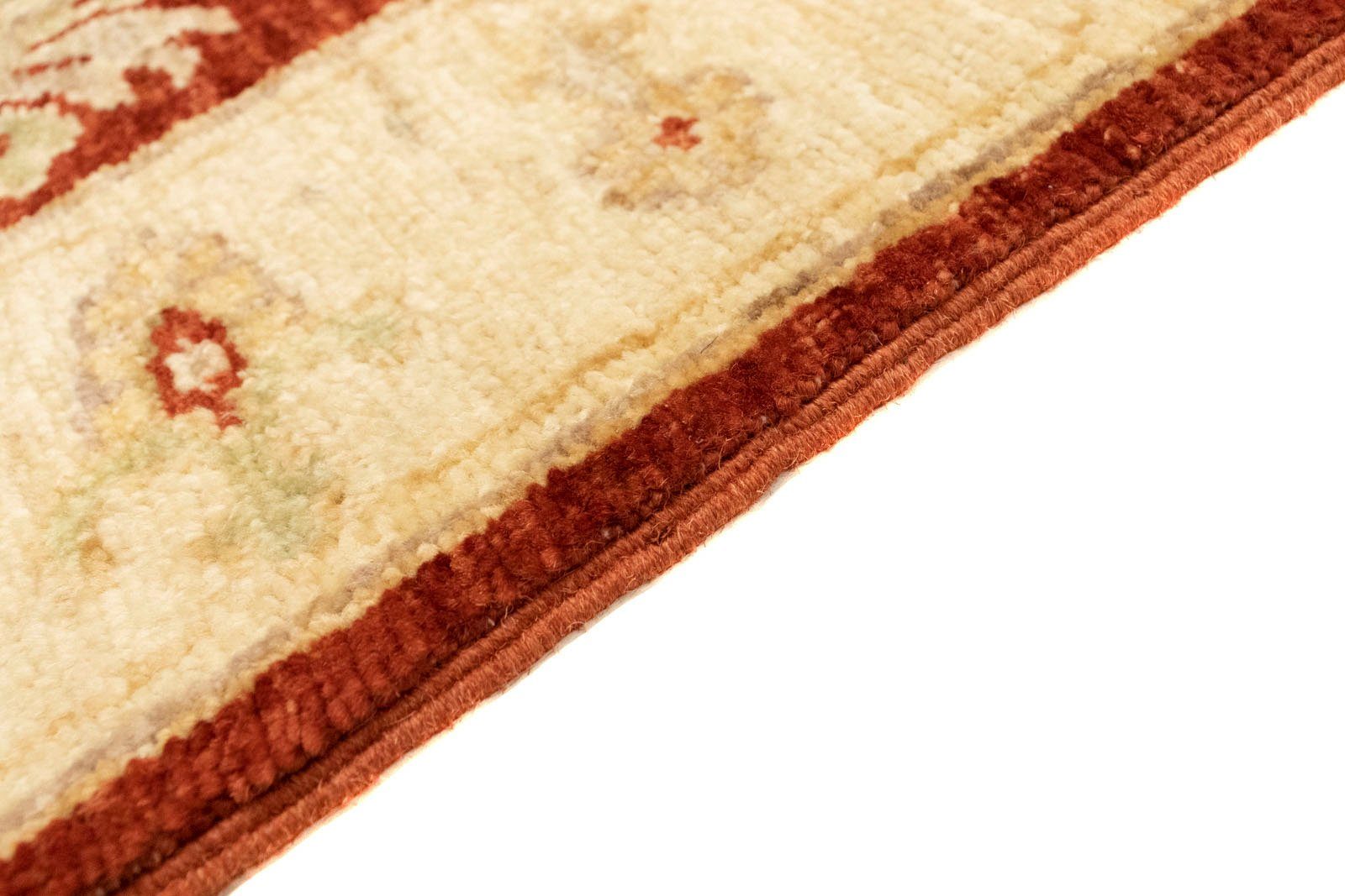 Wollteppich Ziegler Teppich handgeknüpft morgenland, rechteckig, Höhe: rost, 8 mm