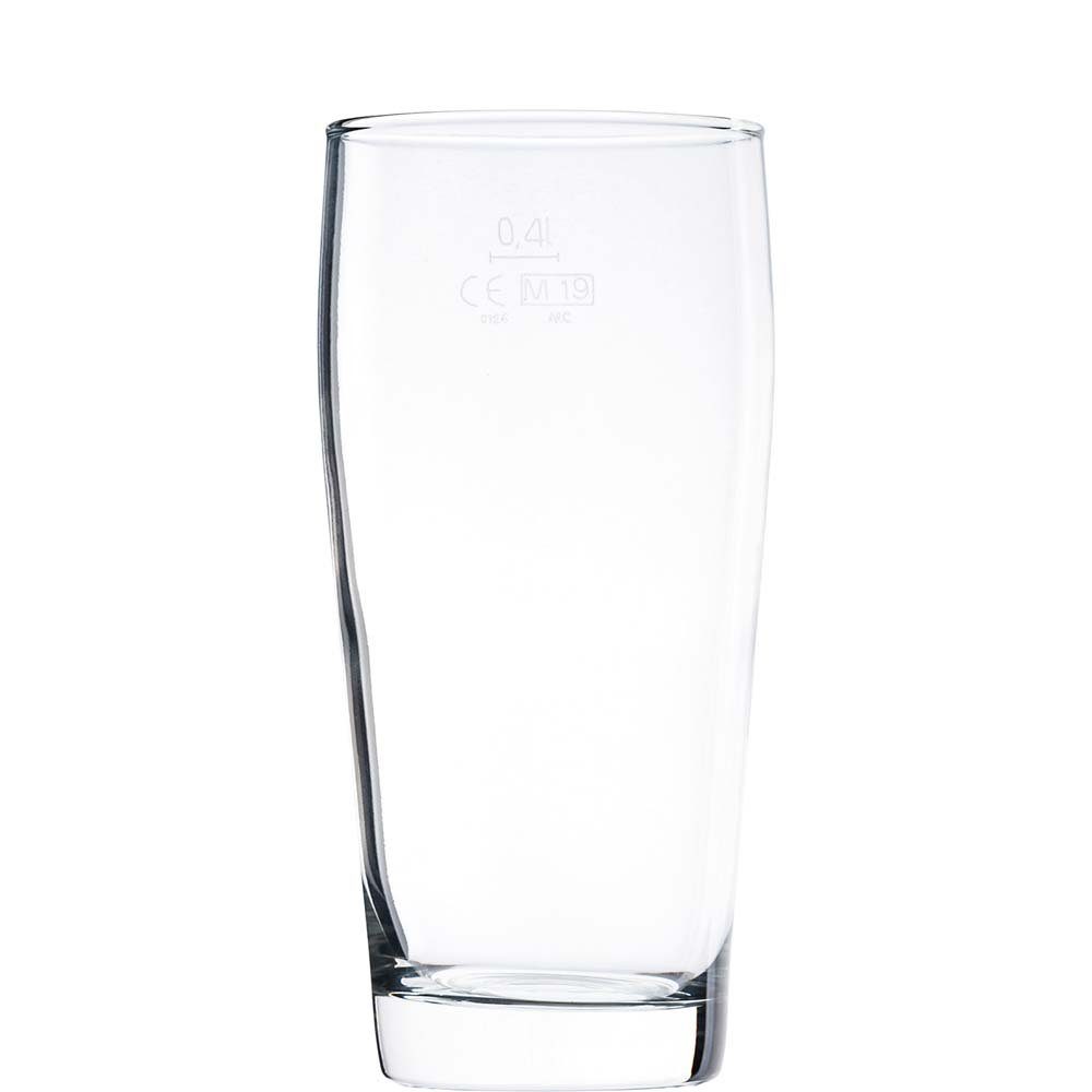 Arcoroc Bierglas Willi, Glas, Bierglas Willibecher 500ml Glas Transparent 12 Stück