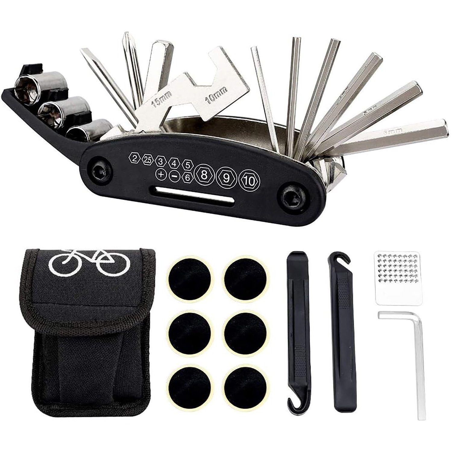 Out of the Blue Fahrrad-Reparaturset Fahrrad Multitool mit 11