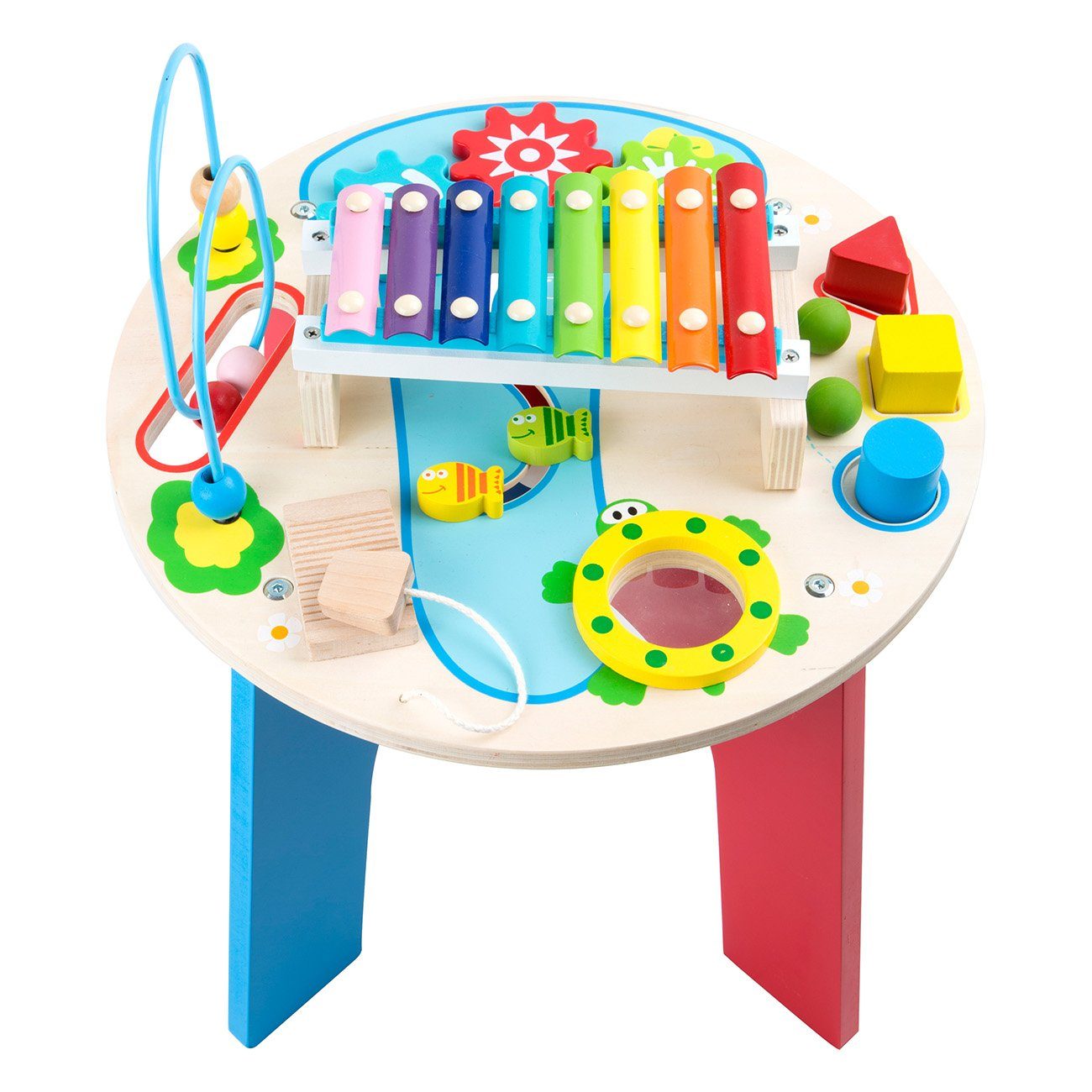 Small Foot Spielzeug-Musikinstrument Motorik- und Musiktisch 2 in 1 10321