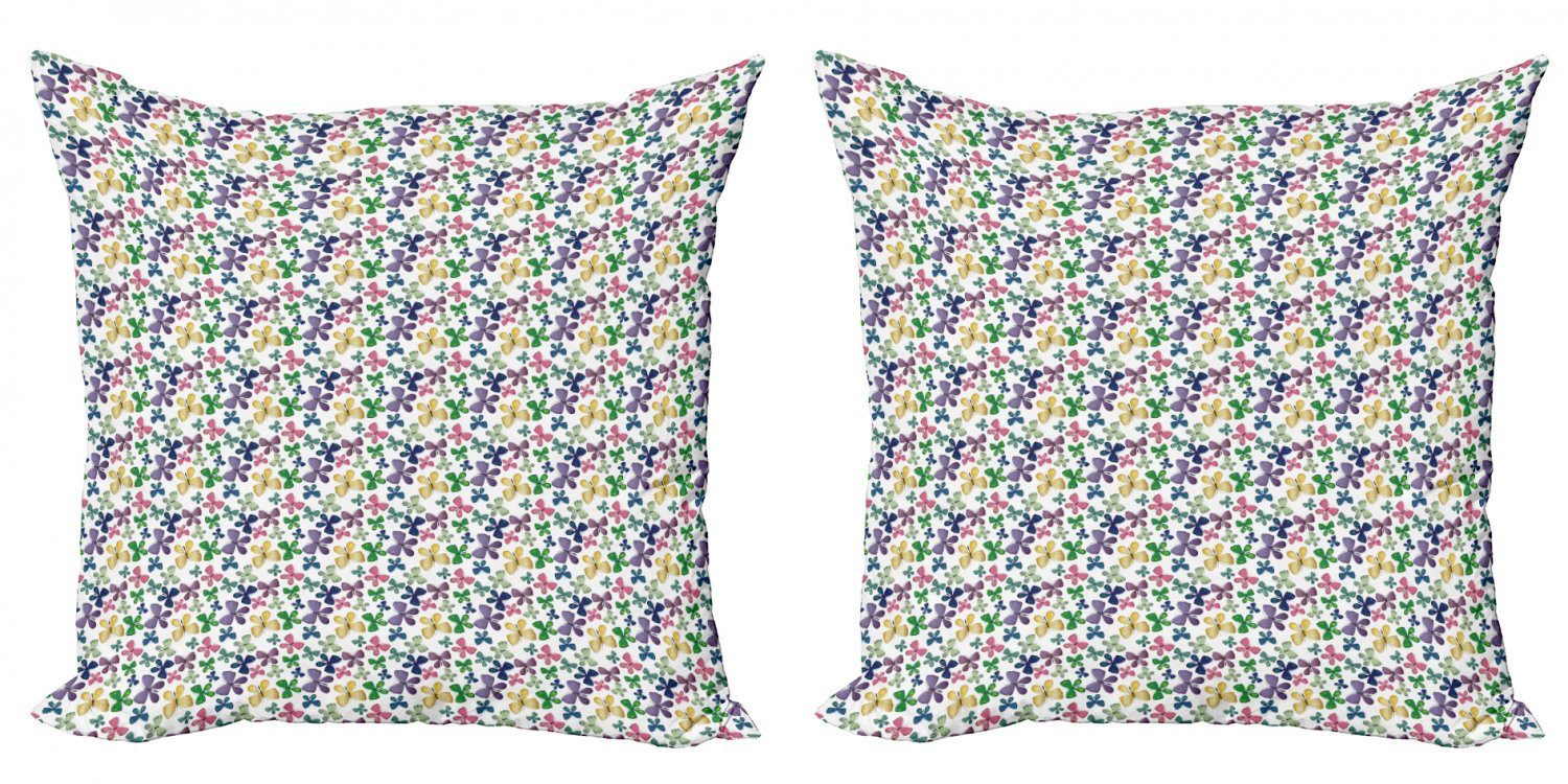Kissenbezüge Modern Accent Doppelseitiger Digitaldruck, Abakuhaus (2 Stück), Schmetterling Ornamental Flügel wirbelt