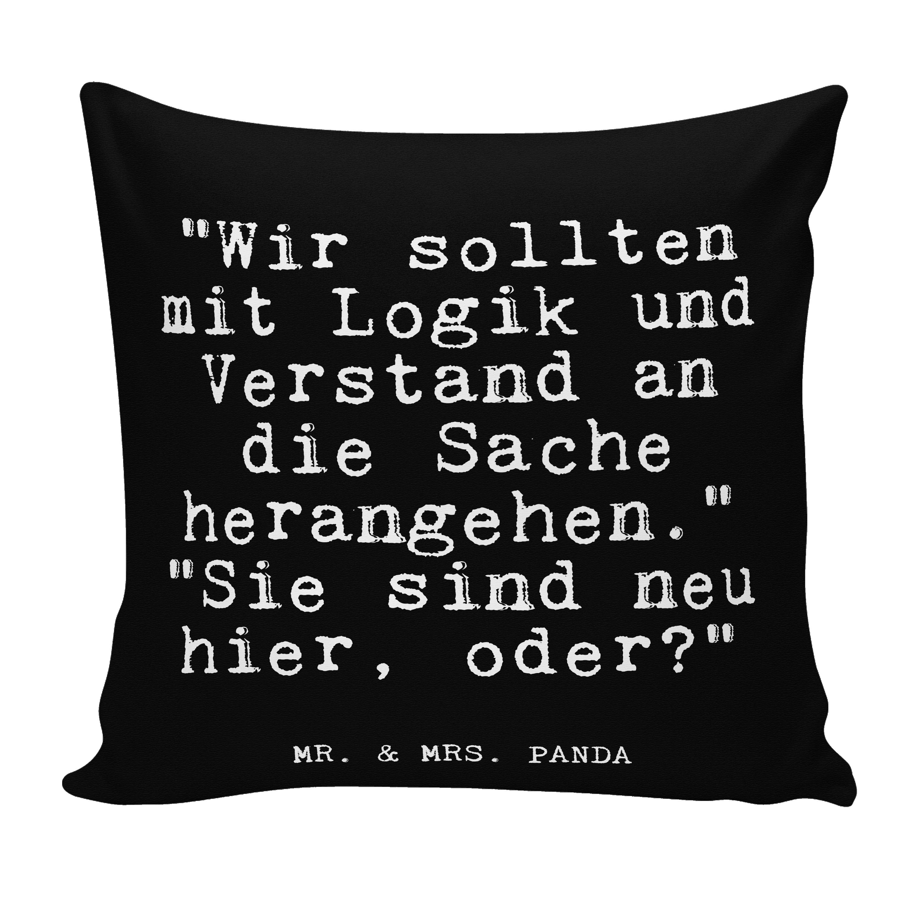 Mr. & Mrs. Panda Dekokissen »"Wir sollten mit Logik... Schwarz