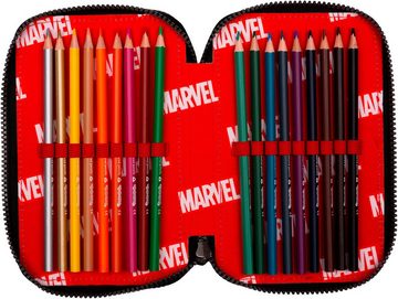 CoolPack Federmäppchen Etui, Marvel, Avengers, befüllt