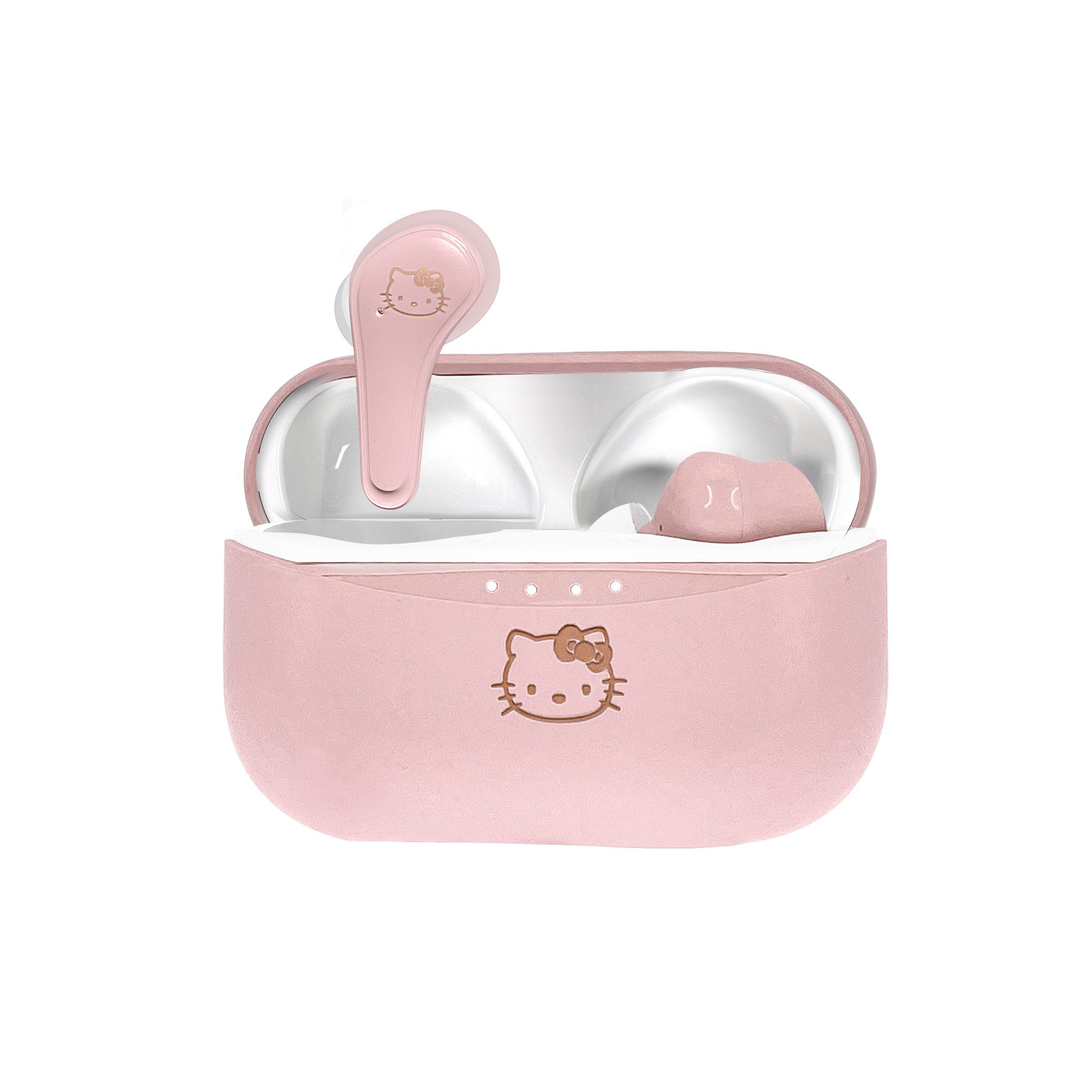 OTL Hello Kitty Bluetooth V5.0 Kopfhörer für Kinder, mit Ladegehäuse Bluetooth-Kopfhörer (True Wireless, Hochwertiger Sound, Leichtes Gewicht) | Kinderkopfhörer