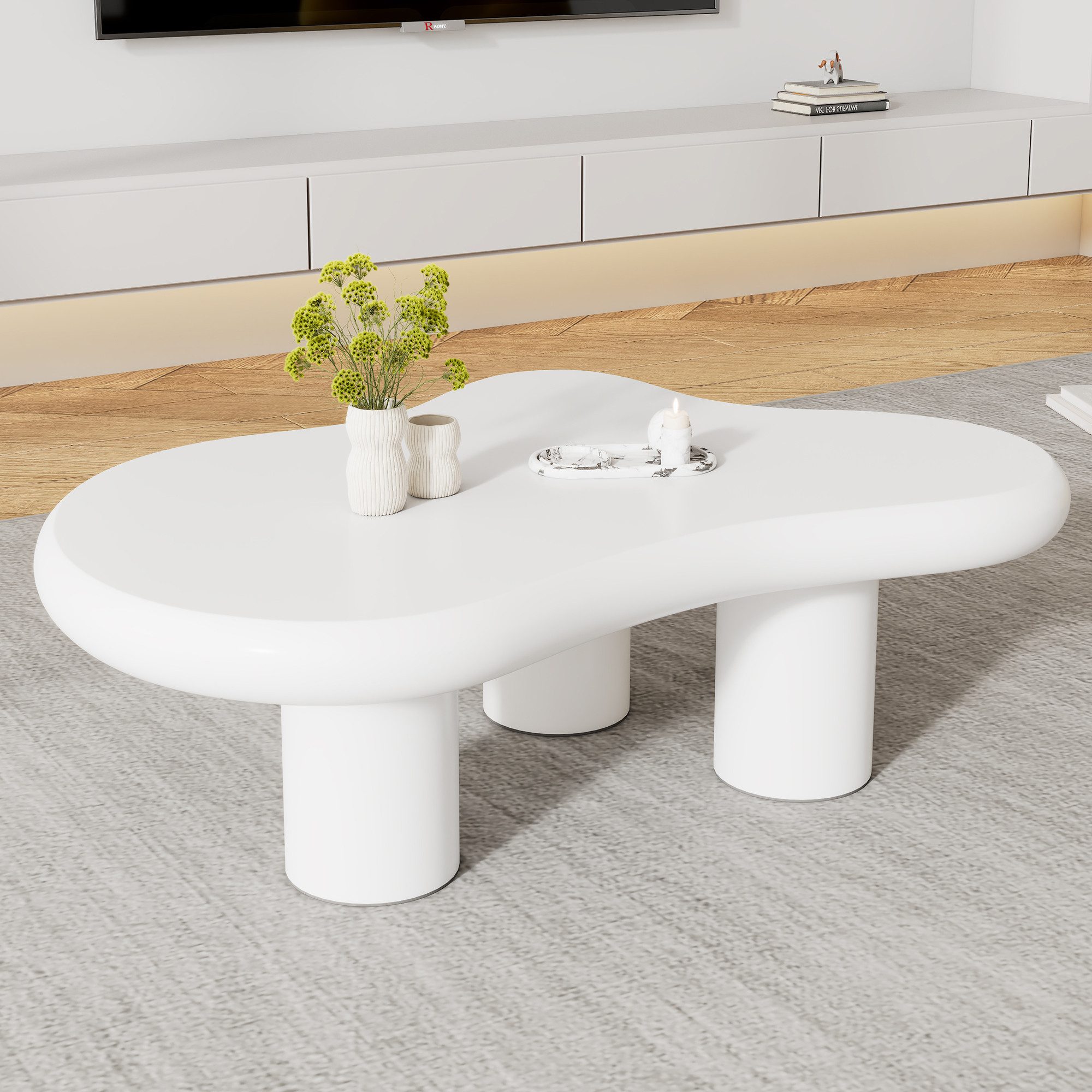 STILVORA Couchtisch Wohnezimmertisch in Wolkenform Beistelltisch günstig online kaufen