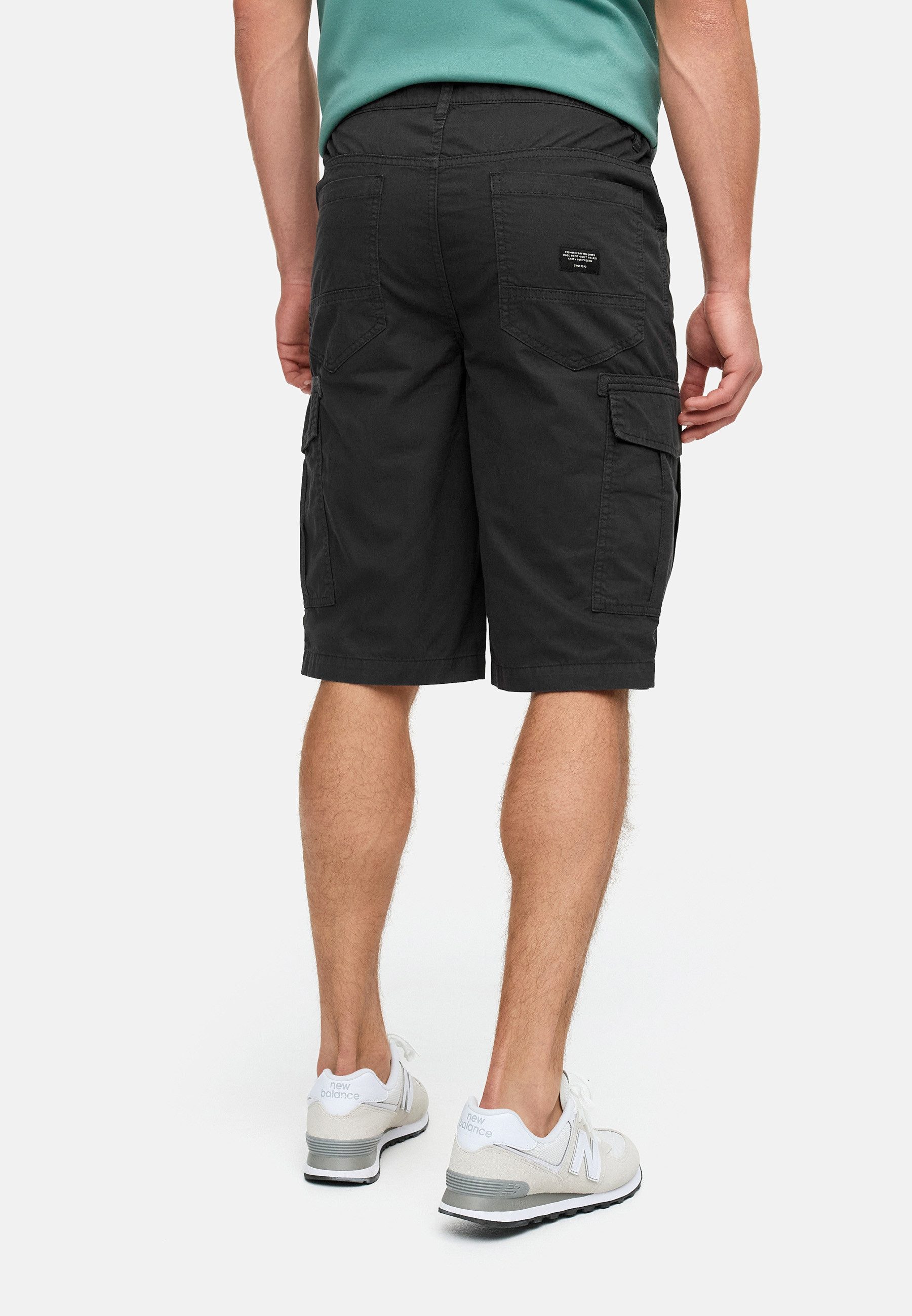 Indicode Cargoshorts Herren INNadim Cargoshorts aus Baumwolle mit elastischen Einsätzen am Bund für eine flexible Passform