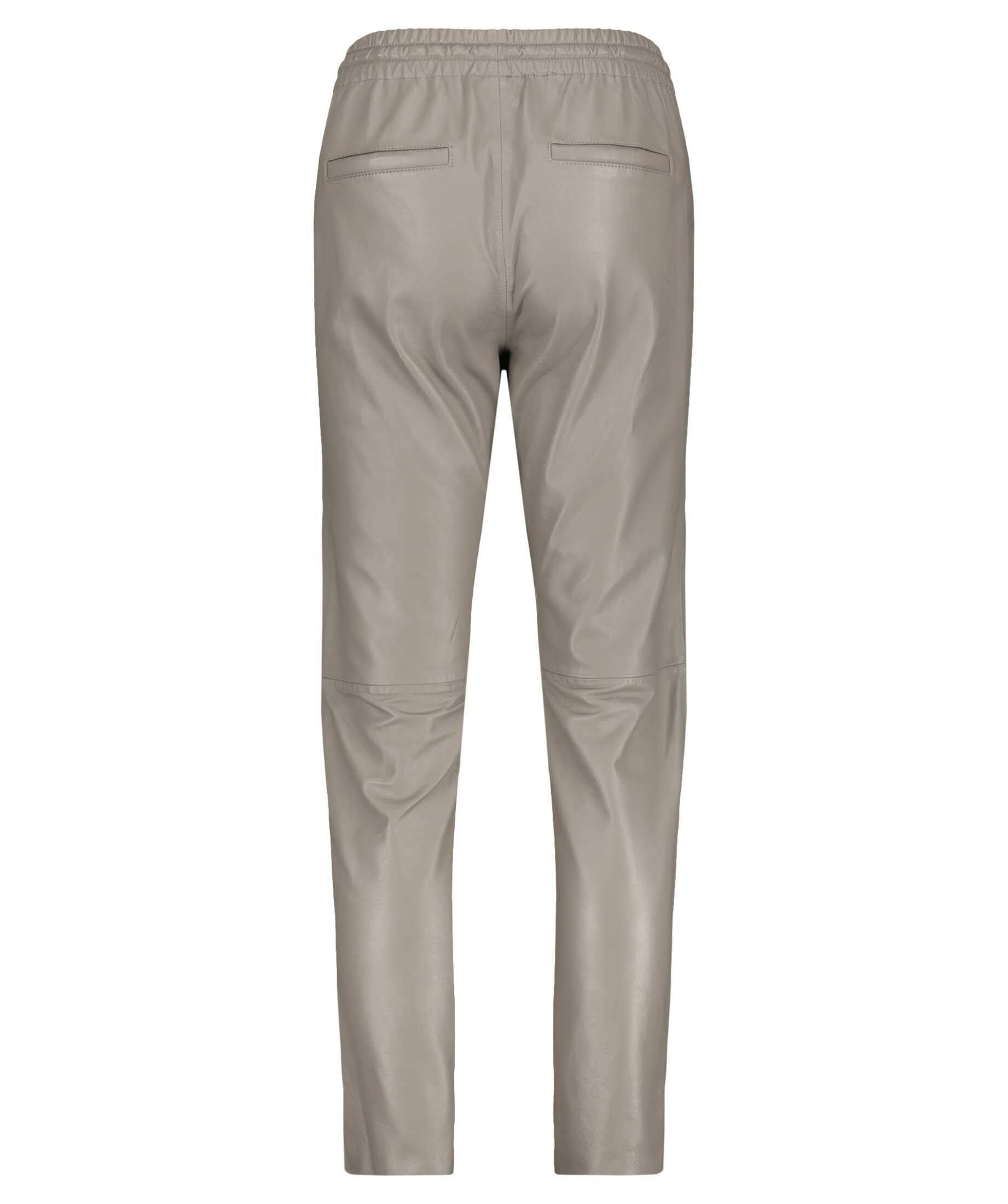 (12) OAKWOOD verkürzt (1-tlg) Lederhose Damen Lederhose silber