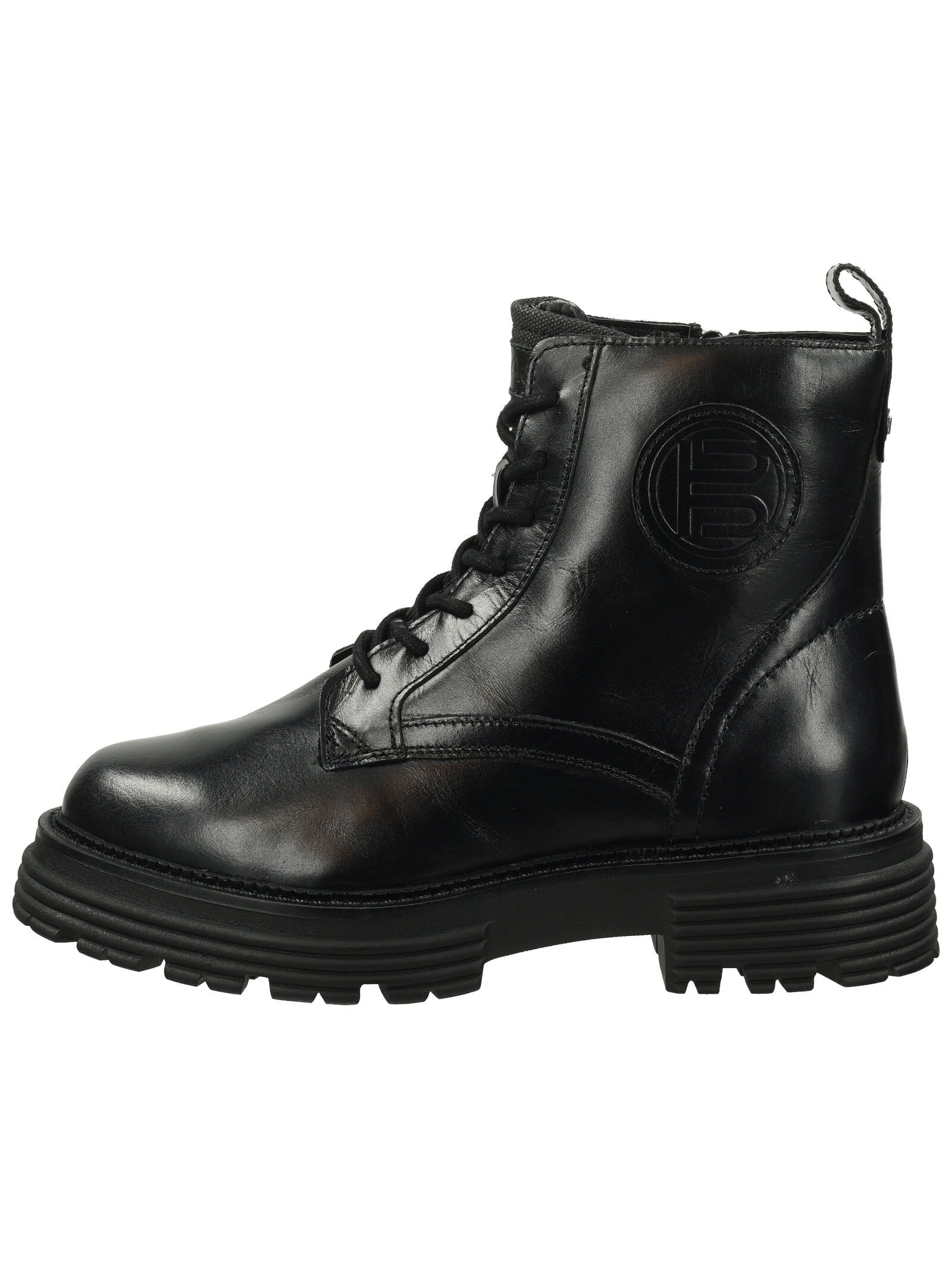 BAGATT Stiefelette Leder/Textil . Schnürstiefelette