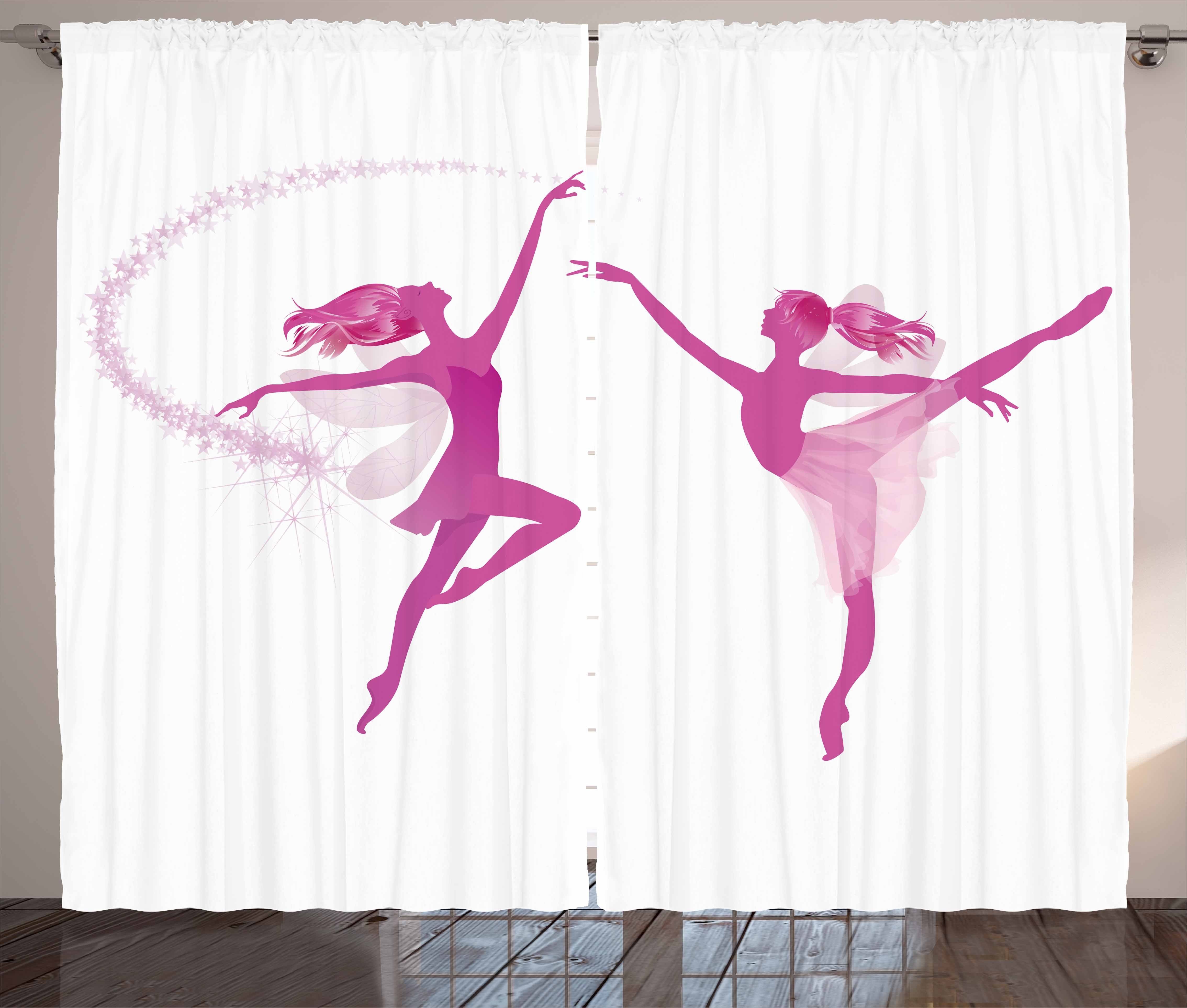Gardine Schlafzimmer Vorhang Kräuselband Haken, mit Ballerina-Fee-Tanzen Ballett Schlaufen und Abakuhaus