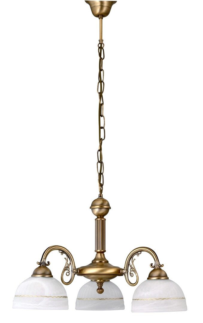 Rabalux Kronleuchter "Flossi" 3-flammig, Metall, weiß, rund, E27, ø540mm