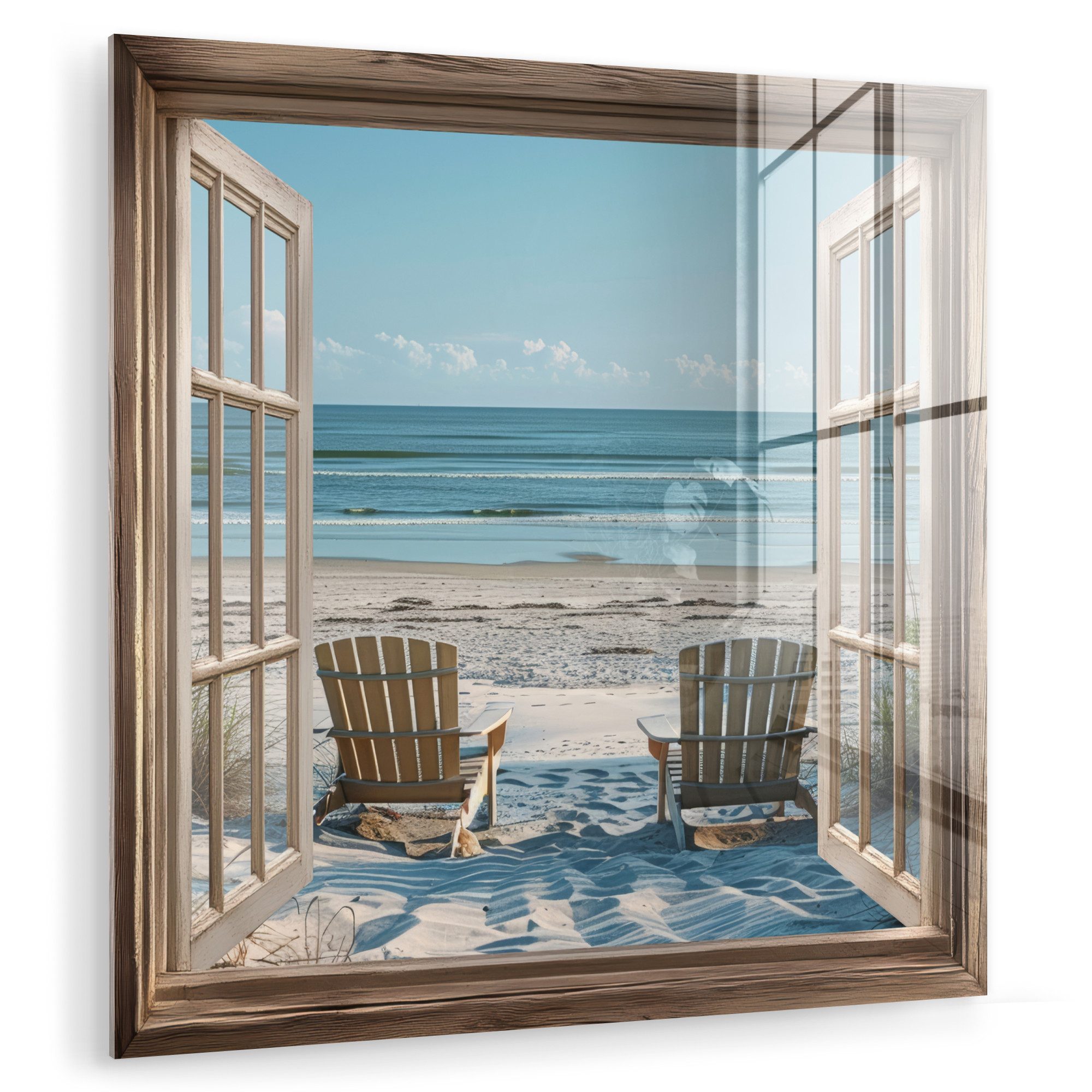 MuchoWow Acrylglasbild Fensterblick - Fenster - günstig online kaufen