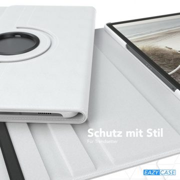 EAZY CASE Tablet-Hülle Rotation Case für Galaxy Tab S9 Rotationcase 11 Zoll, Schutzhülle mit Sleep Wakeup Funktion Tablet Tasche kratzfest Weiß