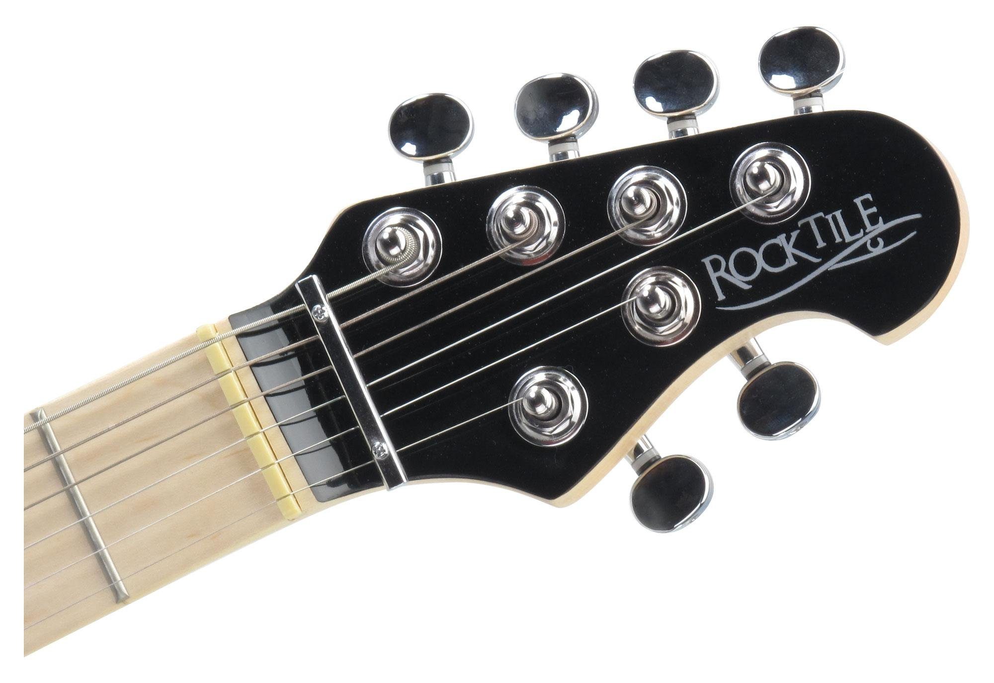 Rocktile E-Gitarre Pro MM150-TR elektrische Gitarre, Vintage String Thru Tremolo